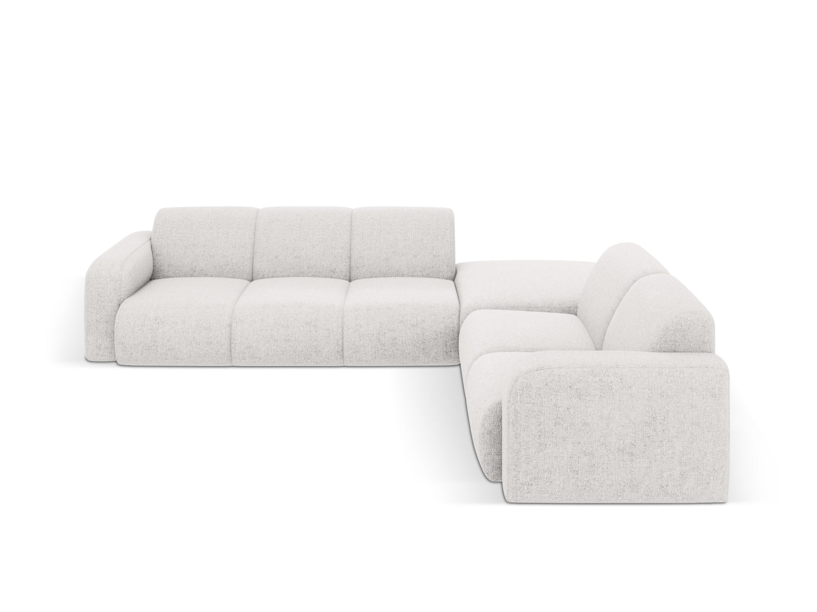 Molino Ecksofa rechts 6 Sitzer in Light Grey präsentiert im Onlineshop von KAQTU Design AG. Ecksofa rechts ist von Micadoni