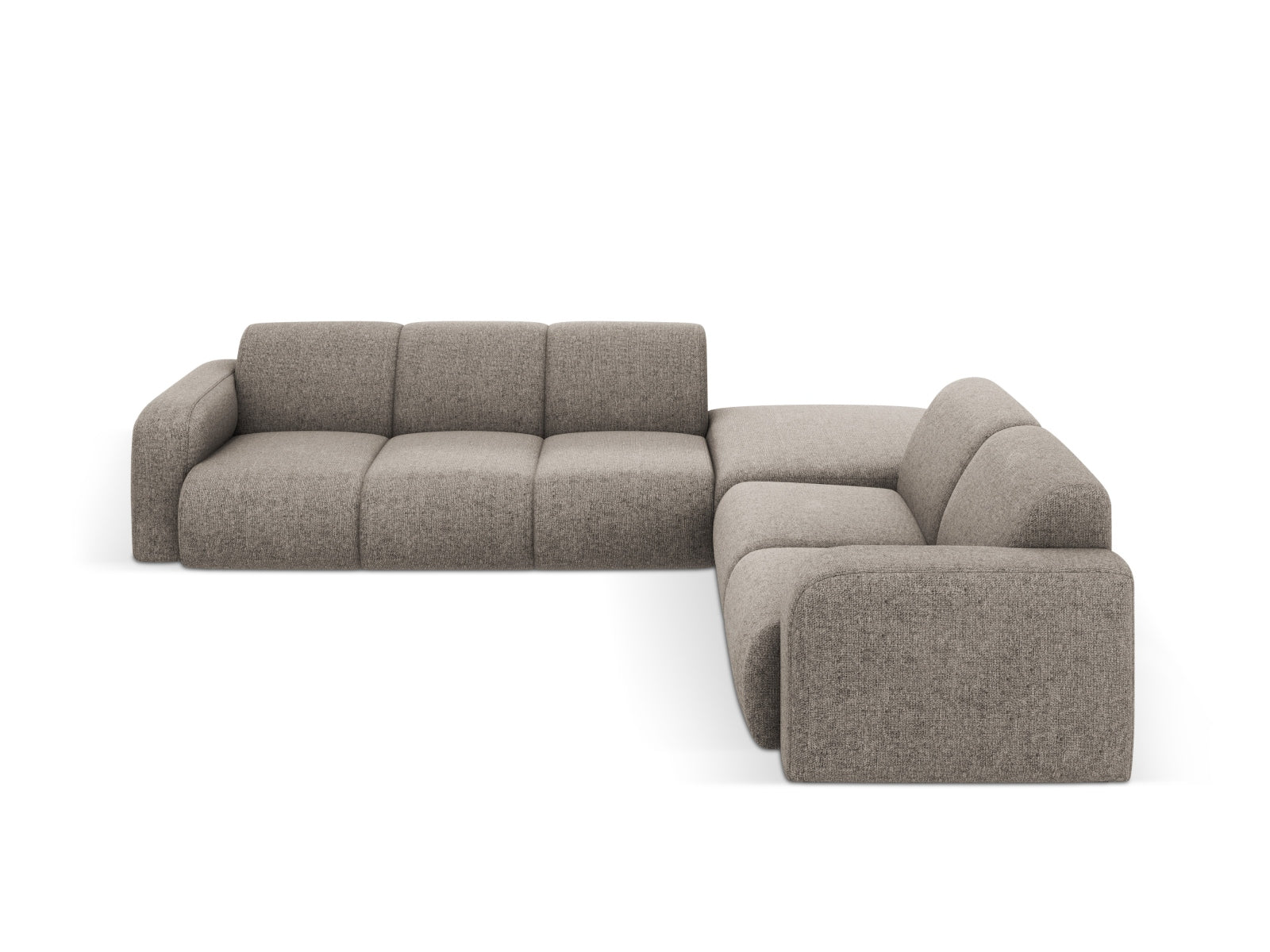 Molino Ecksofa rechts 6 Sitzer in Grey präsentiert im Onlineshop von KAQTU Design AG. Ecksofa rechts ist von Micadoni