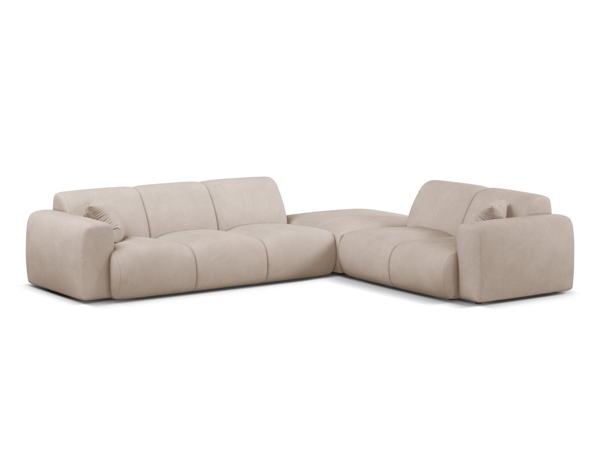 Molino Ecksofa rechts 6 Sitzer in Beige-Rebel präsentiert im Onlineshop von KAQTU Design AG. Ecksofa rechts ist von Micadoni