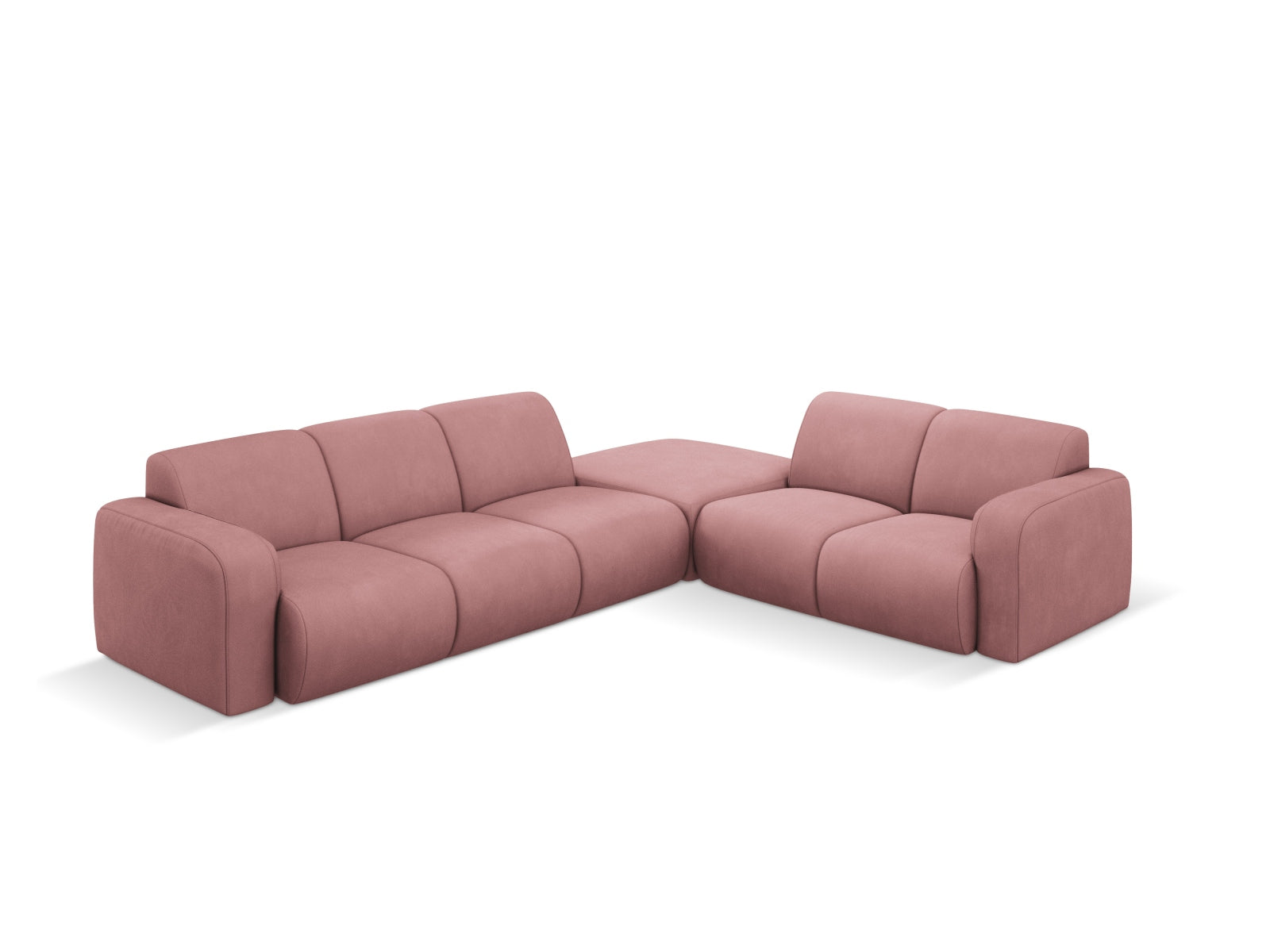 Molino Ecksofa rechts 6 Sitzer in Pink präsentiert im Onlineshop von KAQTU Design AG. Ecksofa rechts ist von Micadoni