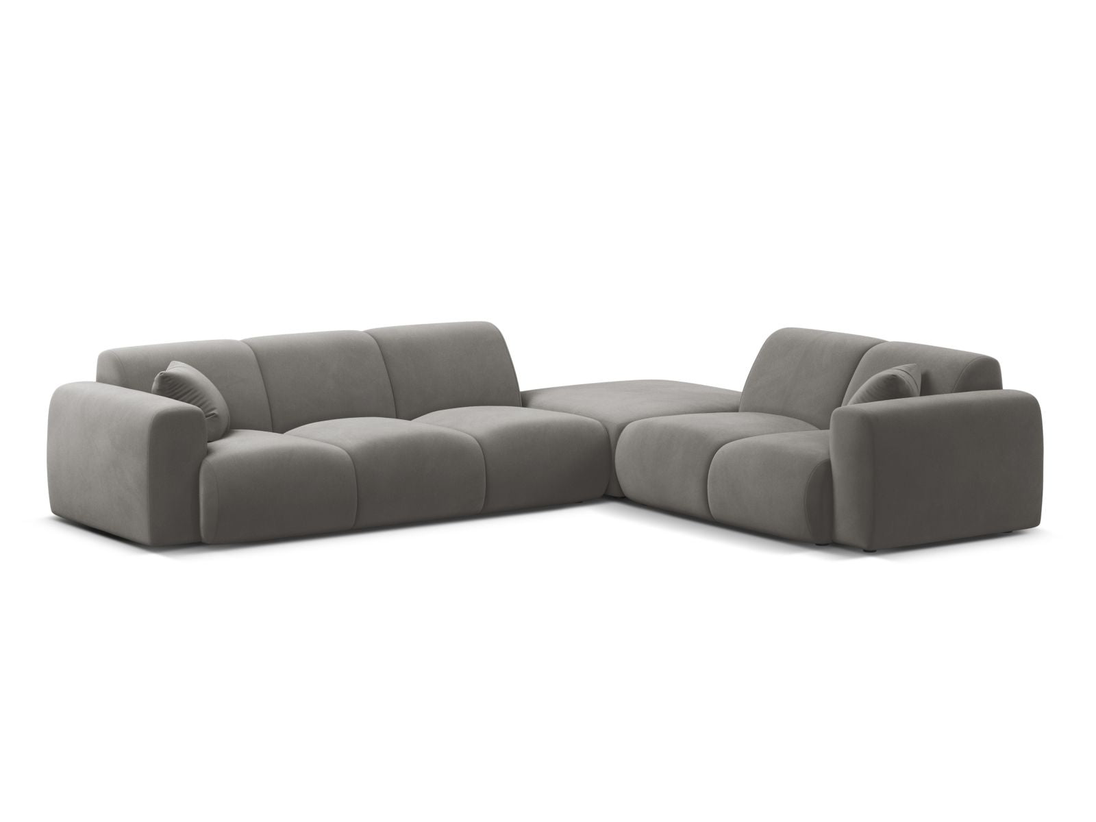 6-Sitzer Ecksofa rechts Molino in Grey-Casino präsentiert im Onlineshop von KAQTU Design AG. Ecksofa rechts ist von Micadoni