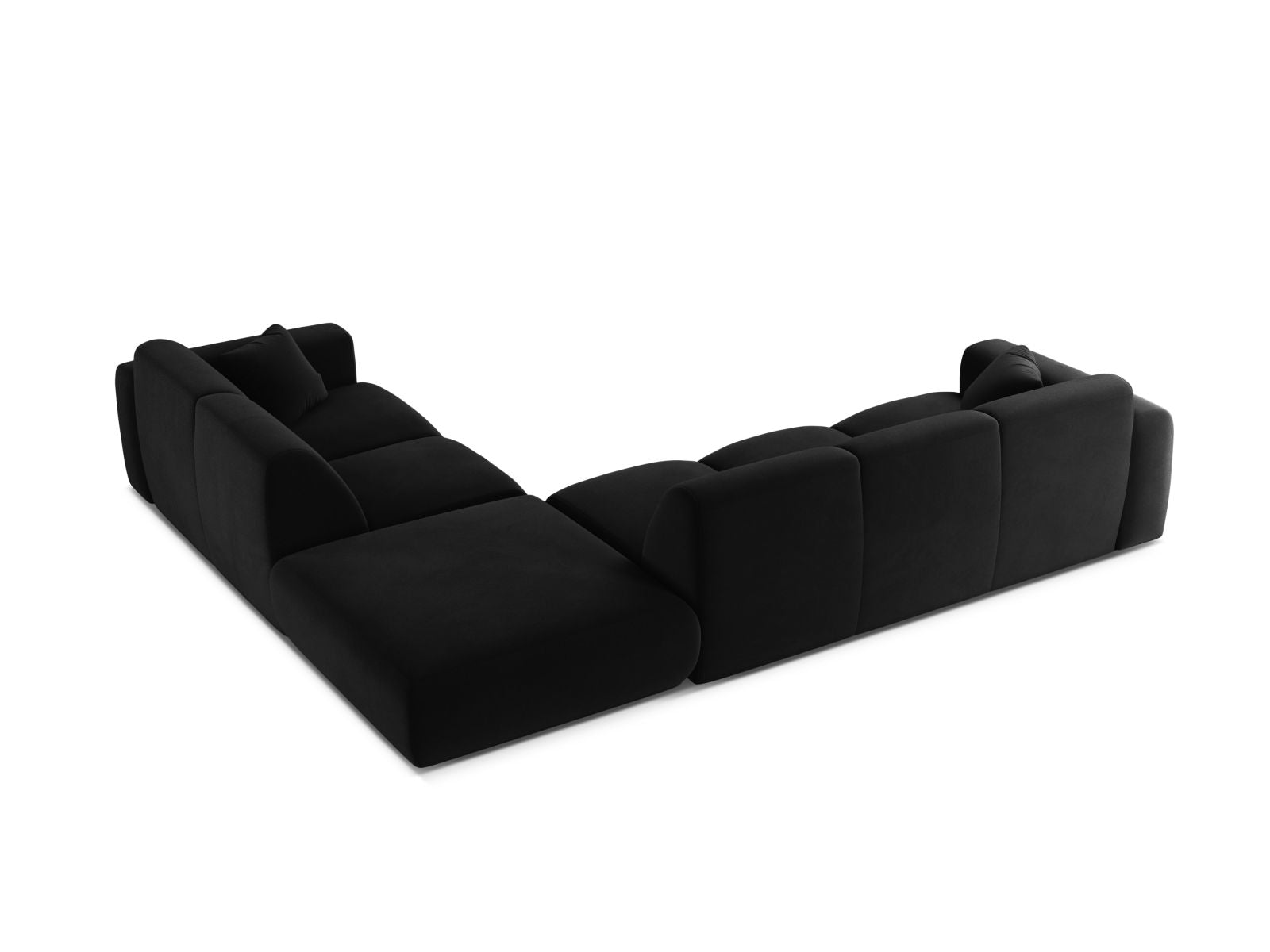 Elegantes 6-Sitzer Ecksofa rechts Molino in modernem Design, ideal für gemütliche Zusammenkünfte und stilvolle Einrichtung, von Micadoni.