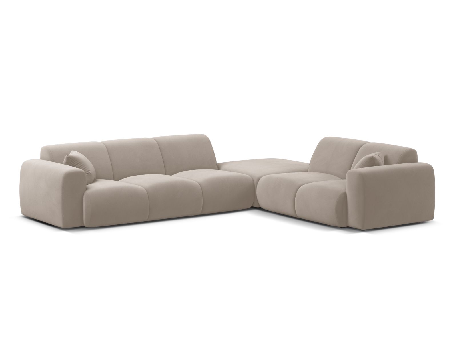 6-Sitzer Ecksofa rechts Molino in Light Beige-Casino präsentiert im Onlineshop von KAQTU Design AG. Ecksofa rechts ist von Micadoni