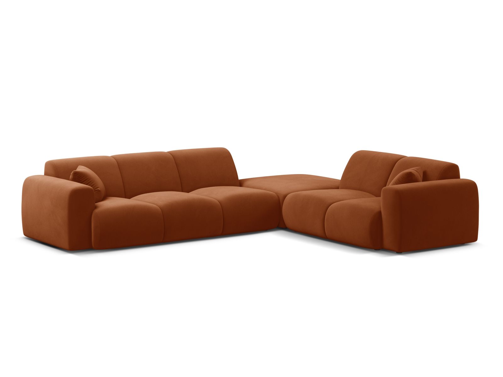 6-Sitzer Ecksofa rechts Molino in Terracotta-Casino präsentiert im Onlineshop von KAQTU Design AG. Ecksofa rechts ist von Micadoni