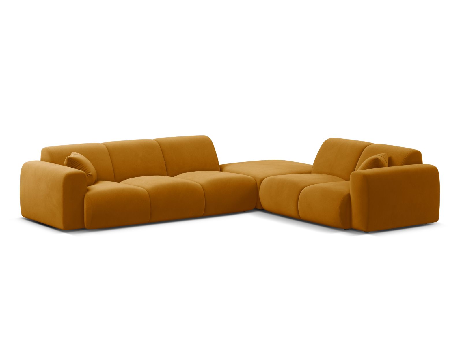 6-Sitzer Ecksofa rechts Molino in Yellow-Casino präsentiert im Onlineshop von KAQTU Design AG. Ecksofa rechts ist von Micadoni
