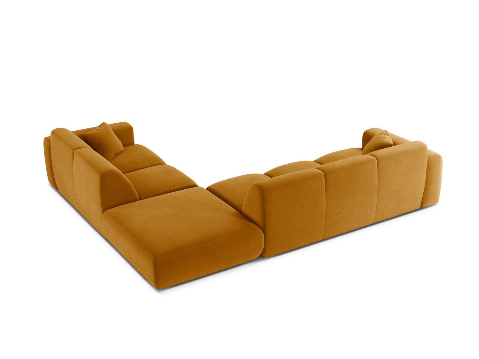 Elegantes 6-Sitzer Ecksofa rechts Molino von Micadoni, ideal für Komfort und modernes Design in Ihrem Wohnraum.