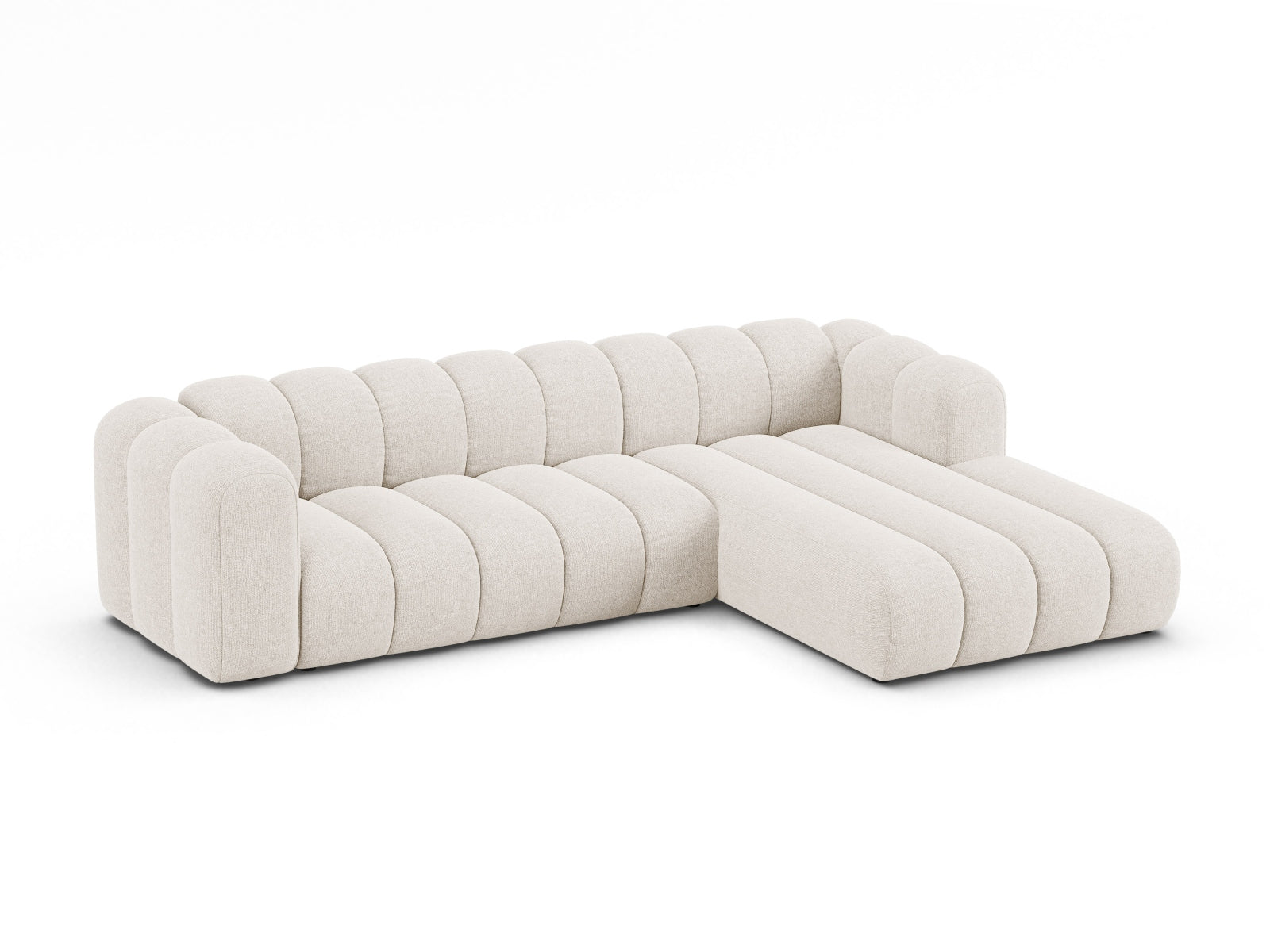 Lupine Modular Ecksofa rechts 4 Sitzer in Light Beige präsentiert im Onlineshop von KAQTU Design AG. Ecksofa rechts ist von Micadoni