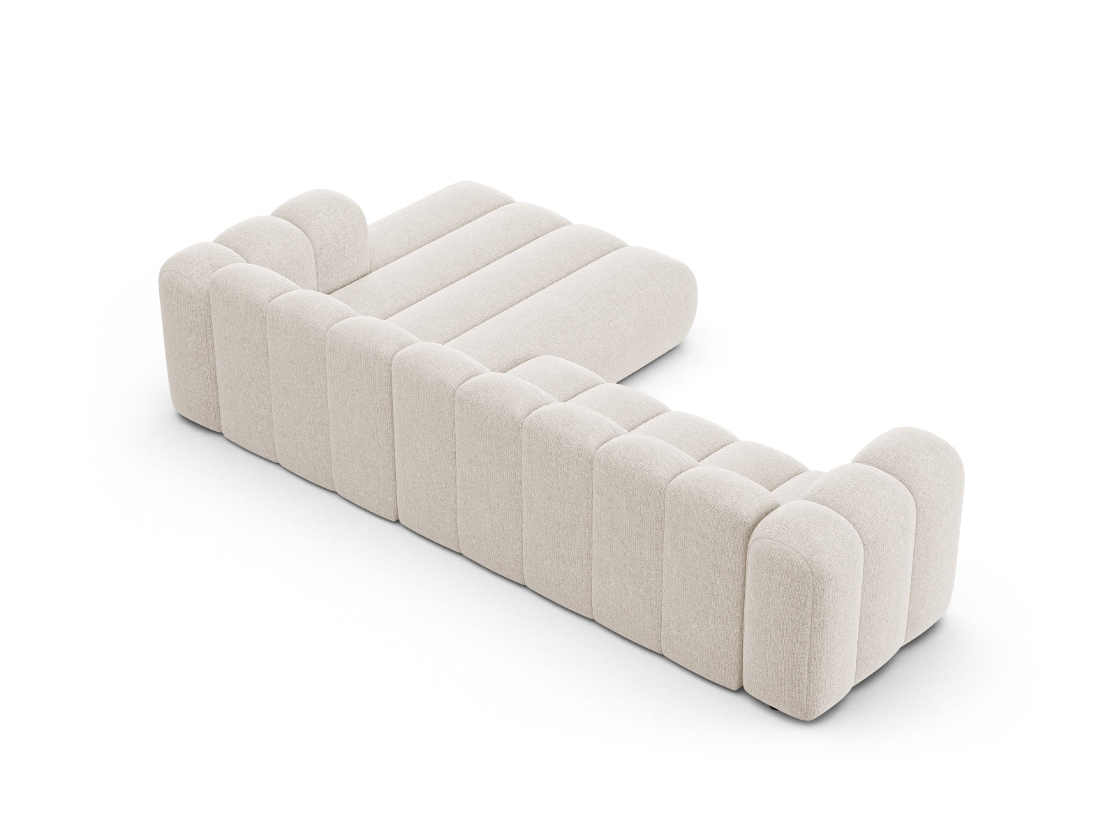 Lupine Modular Ecksofa rechts 4 Sitzer in Light Beige präsentiert im Onlineshop von KAQTU Design AG. Ecksofa rechts ist von Micadoni
