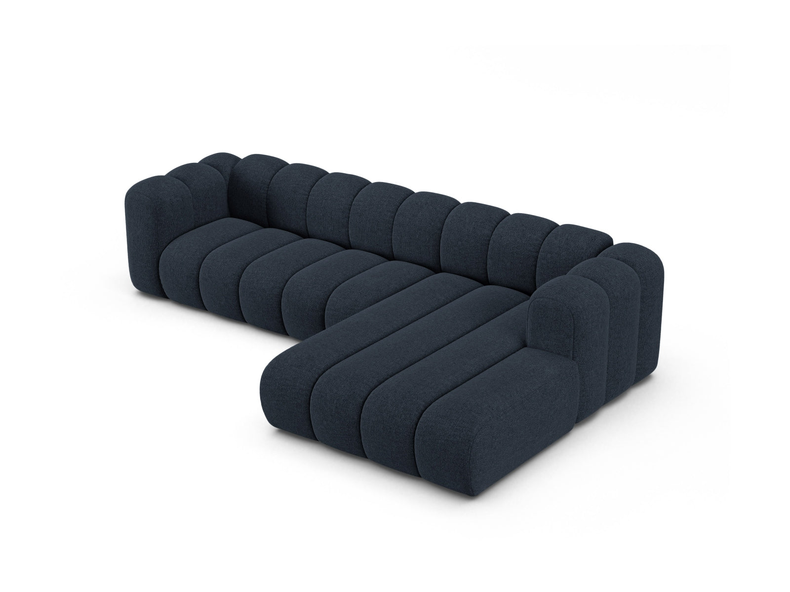 Lupine Modular Ecksofa rechts 4 Sitzer in Navy Blue präsentiert im Onlineshop von KAQTU Design AG. Ecksofa rechts ist von Micadoni