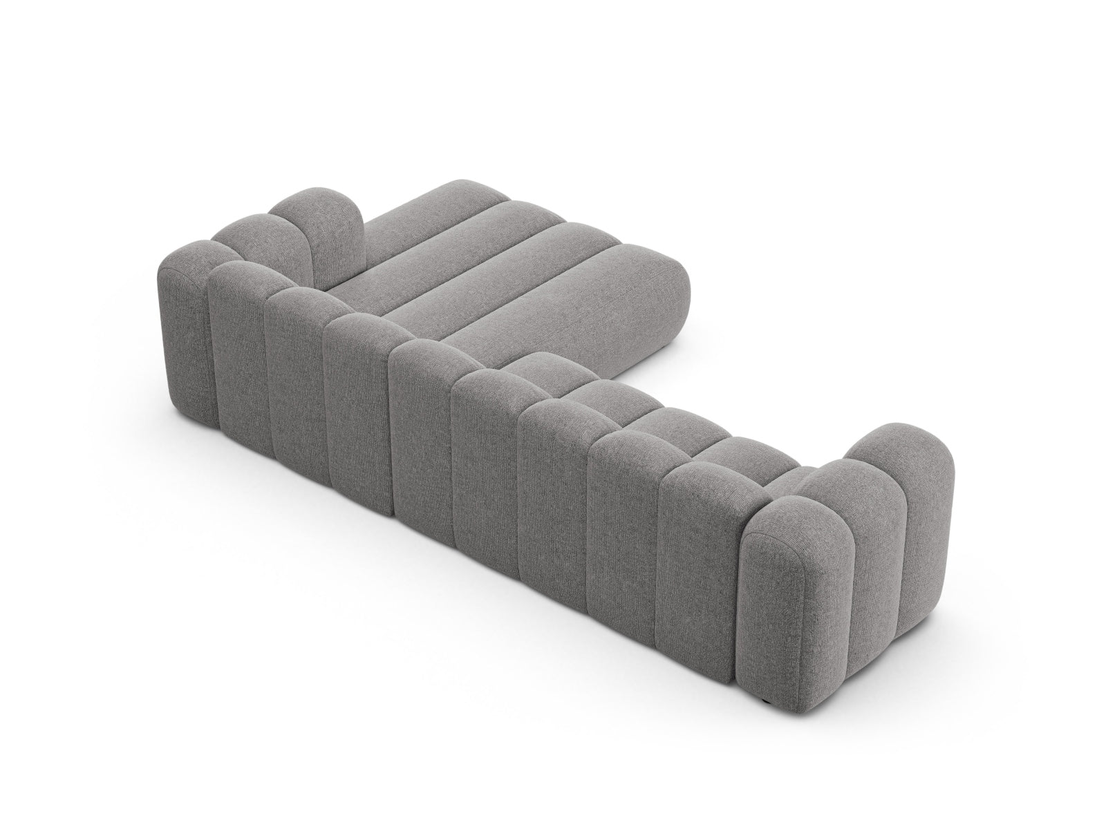 Lupine Modular Ecksofa rechts 4 Sitzer in Light Grey präsentiert im Onlineshop von KAQTU Design AG. Ecksofa rechts ist von Micadoni