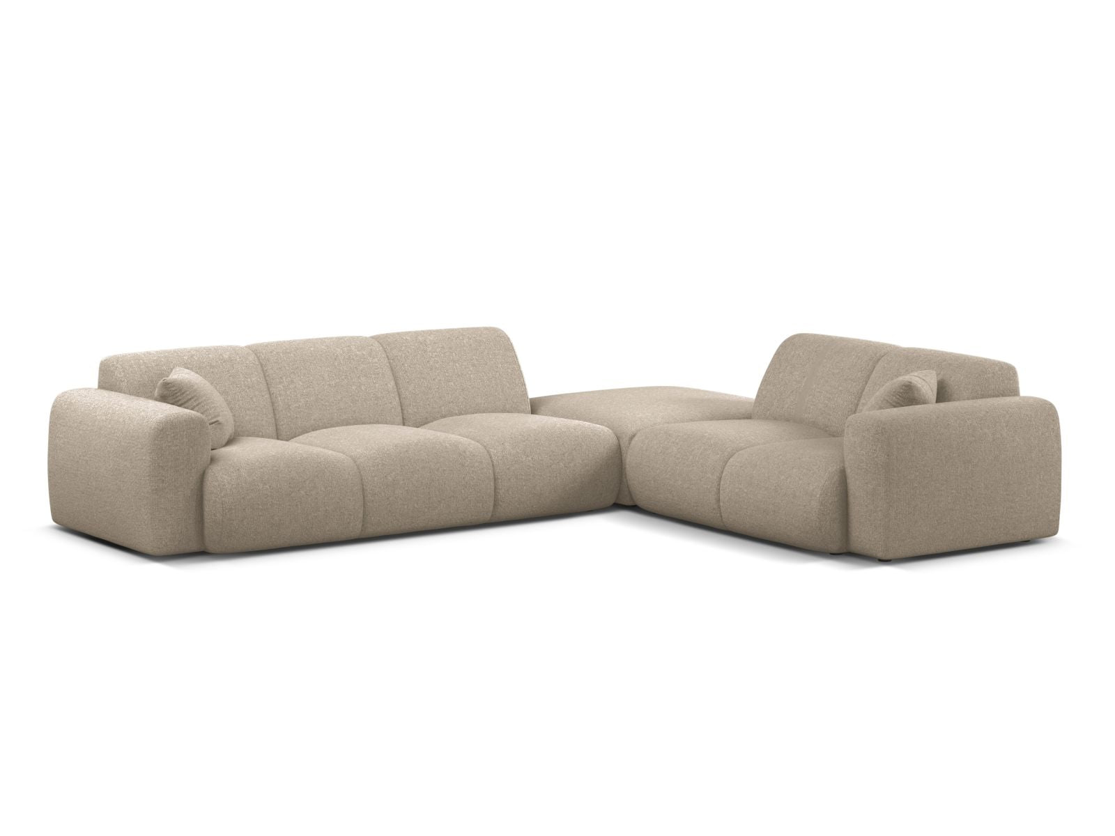 6-Sitzer Ecksofa rechts Molino in Dark Beige-Eden präsentiert im Onlineshop von KAQTU Design AG. Ecksofa rechts ist von Micadoni