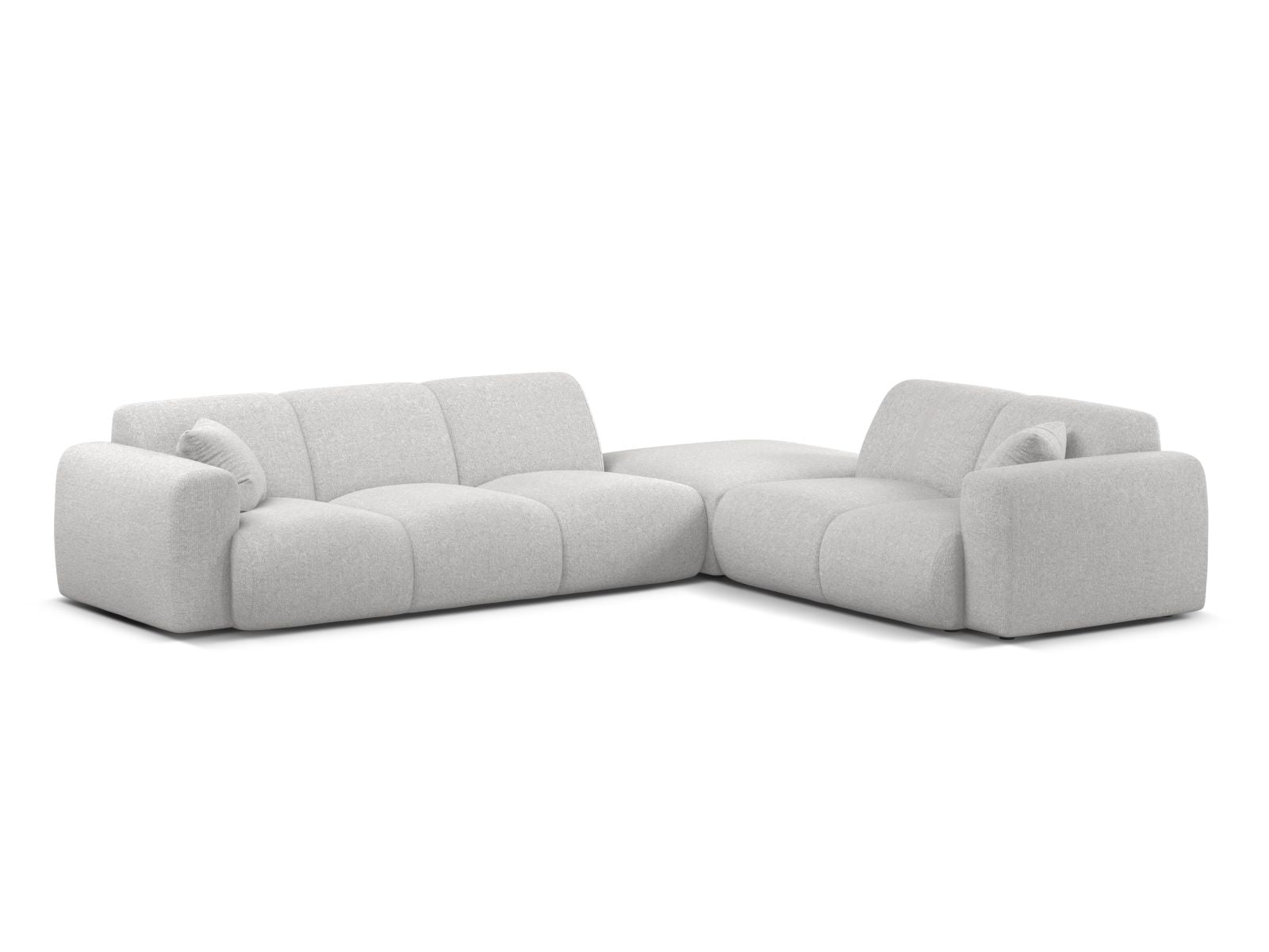 6-Sitzer Ecksofa rechts Molino in Silver-Eden präsentiert im Onlineshop von KAQTU Design AG. Ecksofa rechts ist von Micadoni