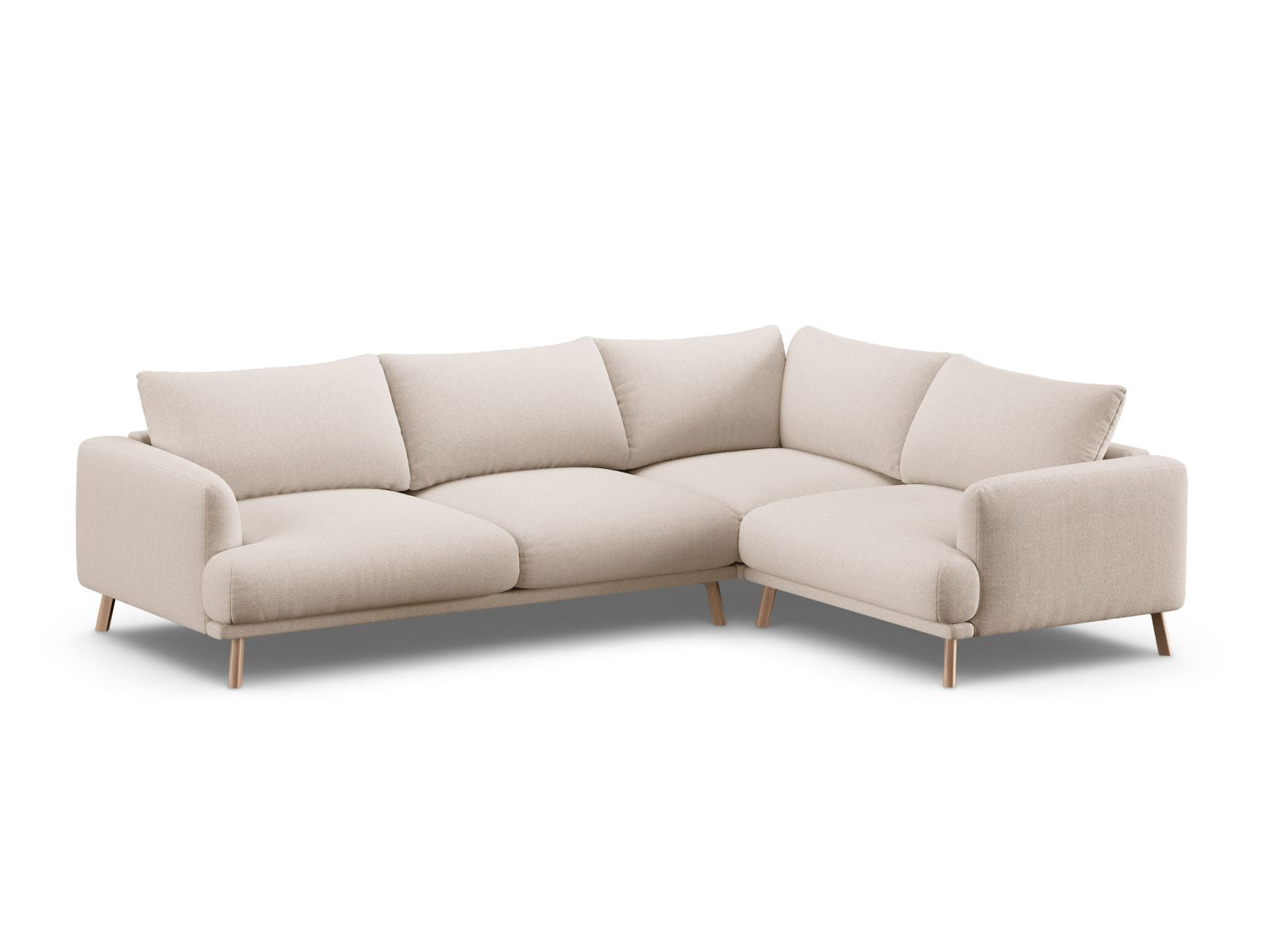 4-Sitzer Ecksofa rechts Naomi in Beige-Liberty präsentiert im Onlineshop von KAQTU Design AG. Ecksofa rechts ist von Micadoni