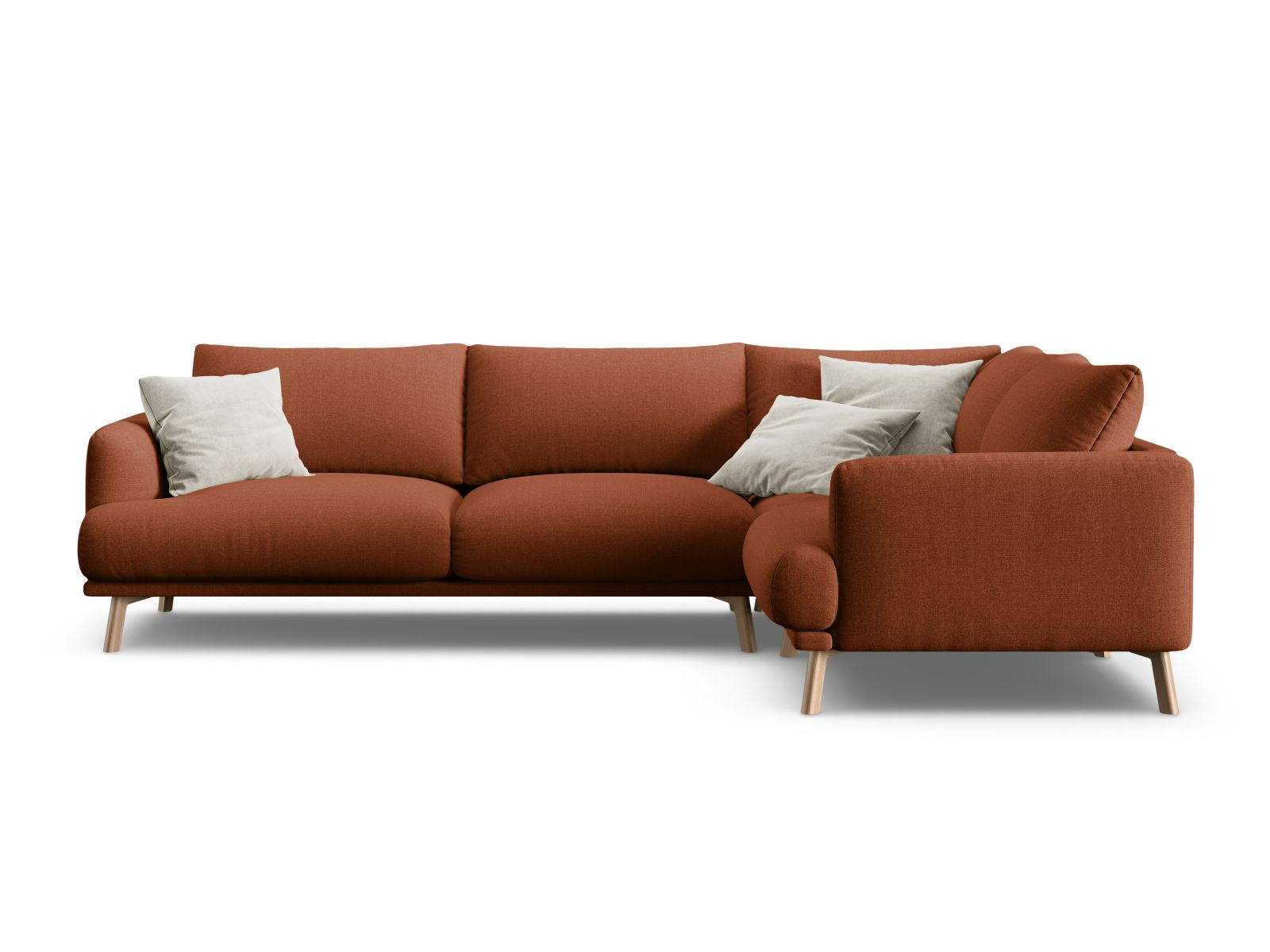 4-Sitzer Ecksofa rechts Naomi in Brick-Liberty präsentiert im Onlineshop von KAQTU Design AG. Ecksofa rechts ist von Micadoni