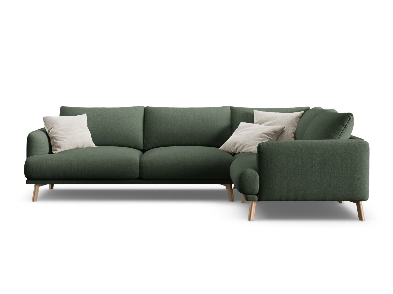 4-Sitzer Ecksofa rechts Naomi in Moss Green-Liberty präsentiert im Onlineshop von KAQTU Design AG. Ecksofa rechts ist von Micadoni