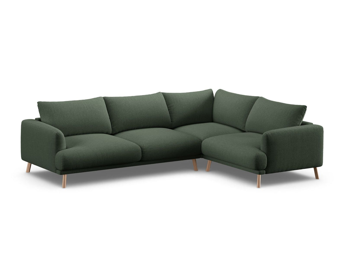 4-Sitzer Ecksofa rechts Naomi in Moss Green-Liberty präsentiert im Onlineshop von KAQTU Design AG. Ecksofa rechts ist von Micadoni