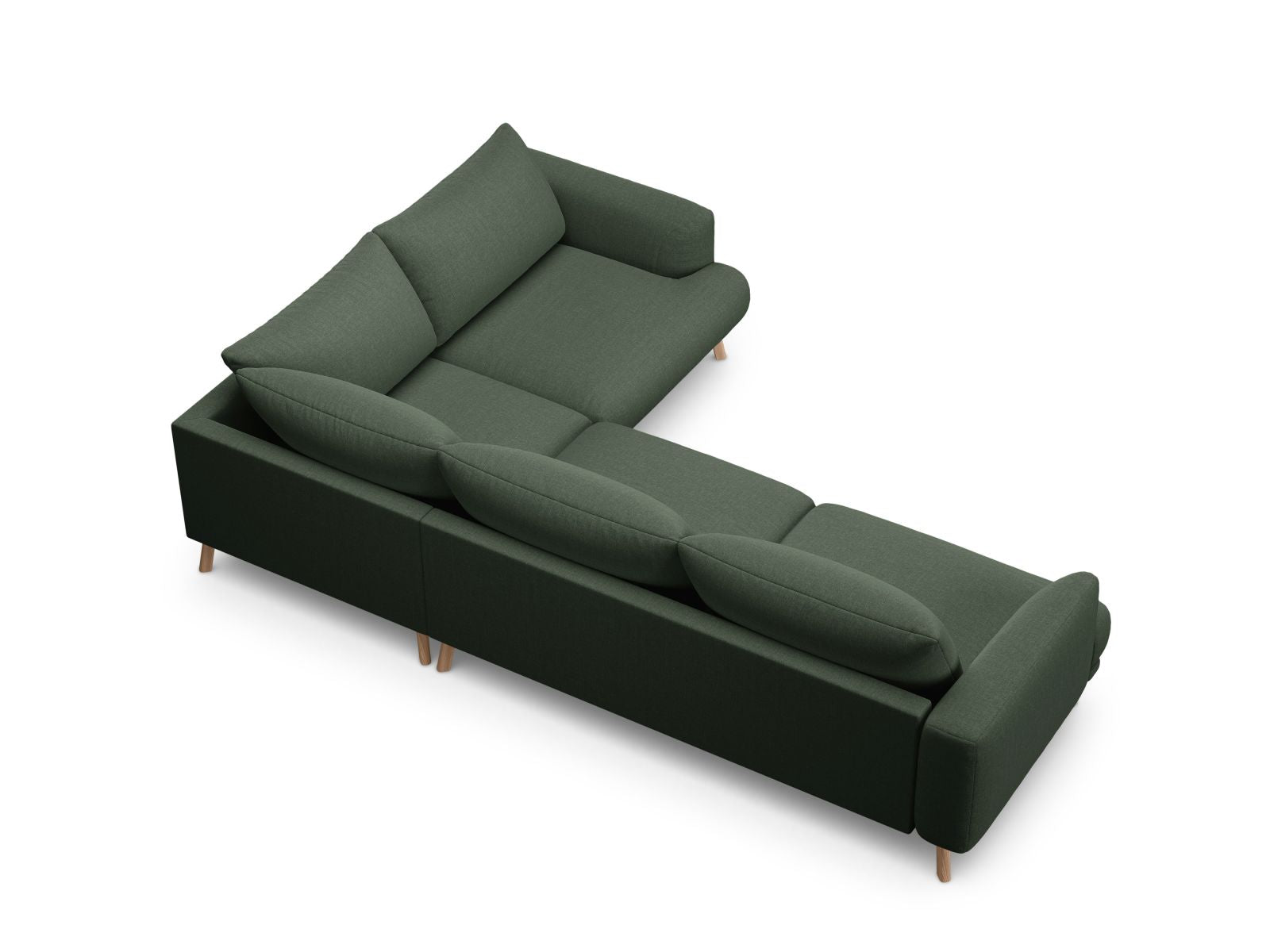 4-Sitzer Ecksofa rechts Naomi in Moss Green-Liberty präsentiert im Onlineshop von KAQTU Design AG. Ecksofa rechts ist von Micadoni