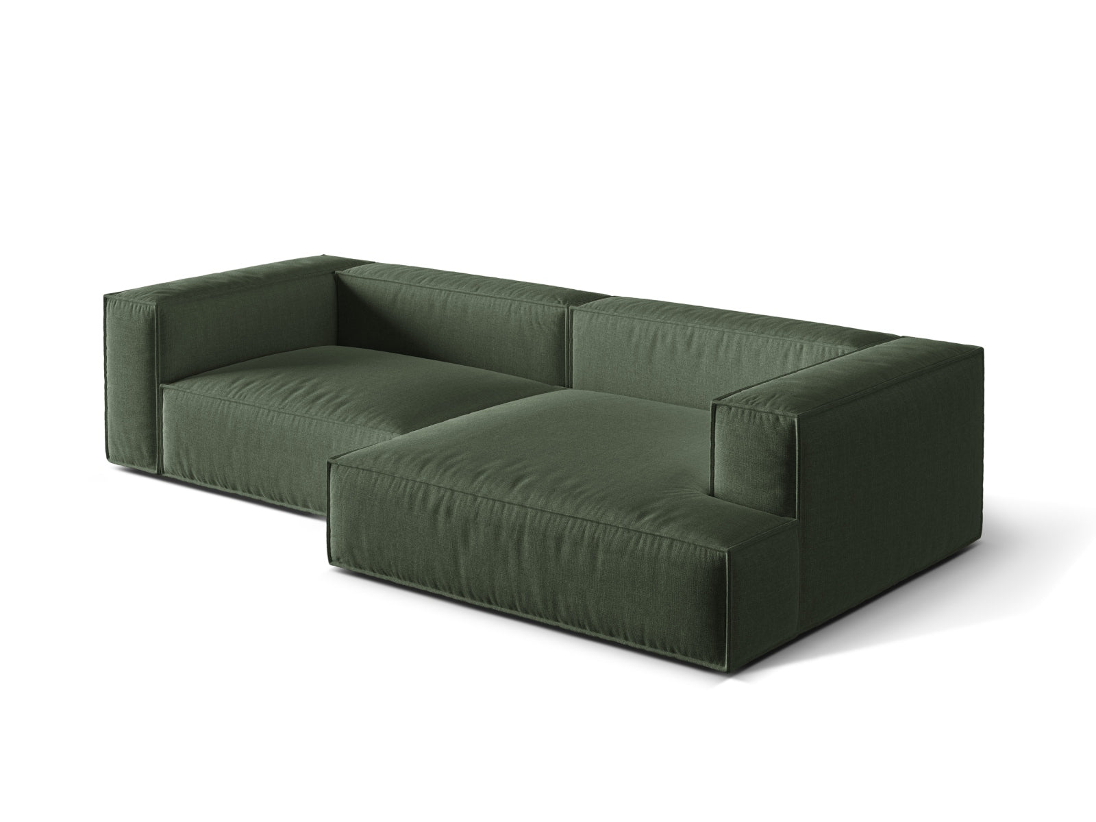 Nuria Modular Ecksofa rechts 4 Sitzer in Moss Green präsentiert im Onlineshop von KAQTU Design AG. Ecksofa rechts ist von Micadoni