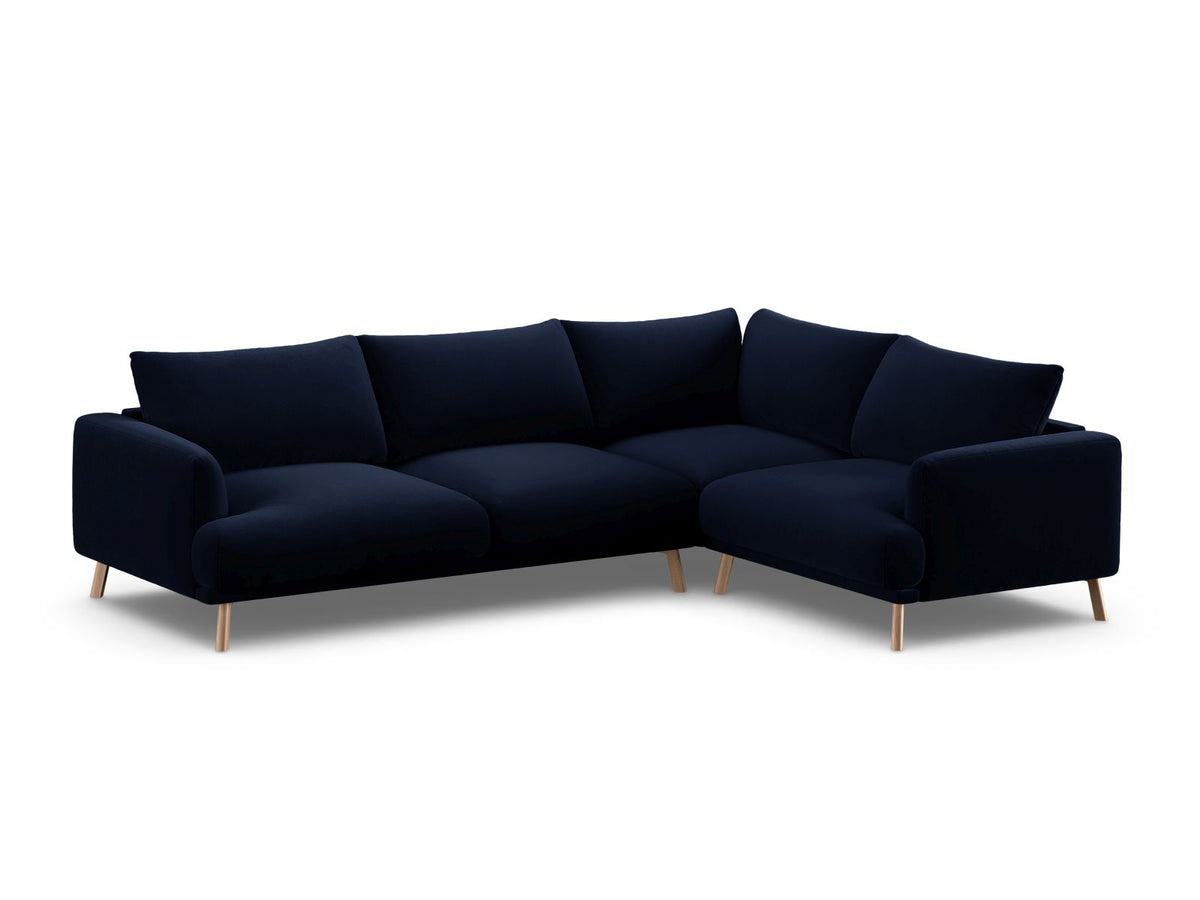 4-Sitzer Ecksofa rechts Naomi in Royal Blue-Salvador präsentiert im Onlineshop von KAQTU Design AG. Ecksofa rechts ist von Micadoni