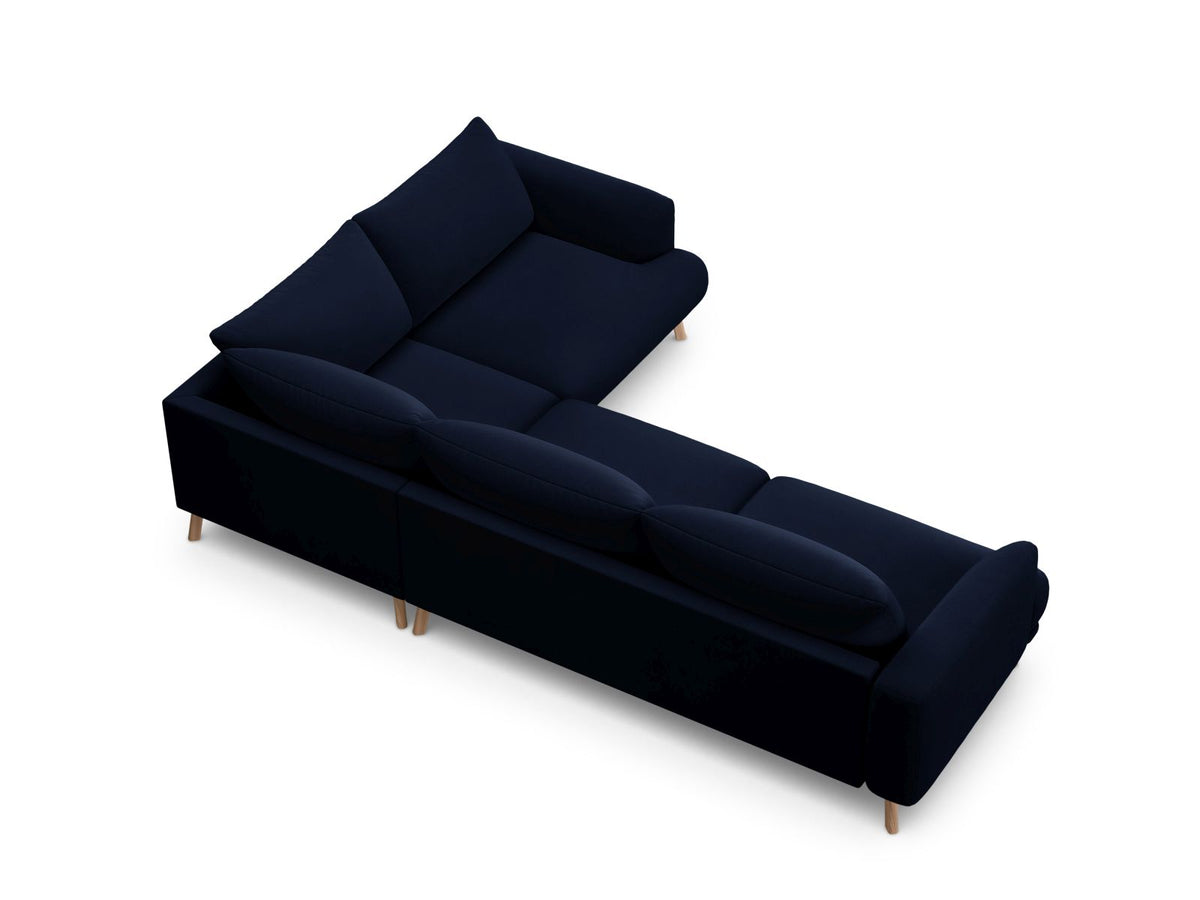 4-Sitzer Ecksofa rechts Naomi in Royal Blue-Salvador präsentiert im Onlineshop von KAQTU Design AG. Ecksofa rechts ist von Micadoni