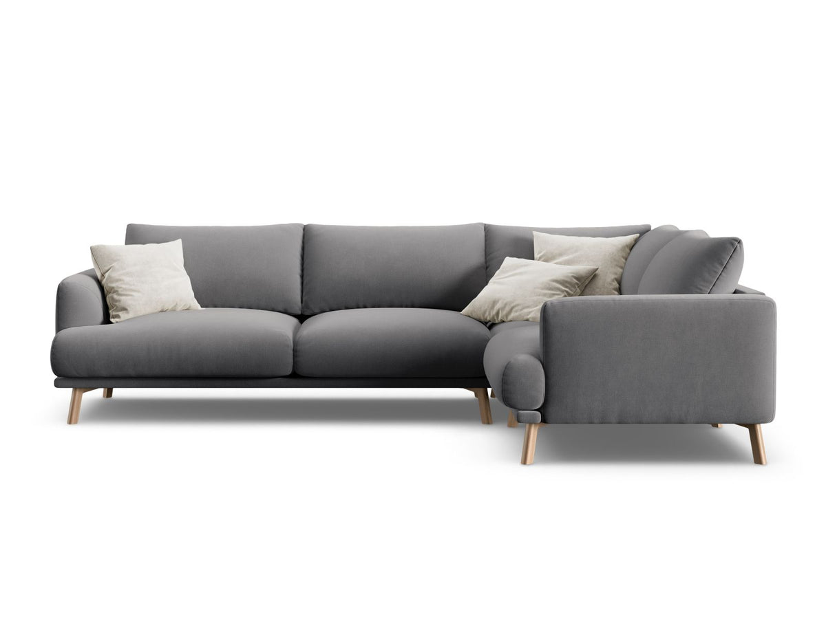 4-Sitzer Ecksofa rechts Naomi in Grey-Salvador präsentiert im Onlineshop von KAQTU Design AG. Ecksofa rechts ist von Micadoni