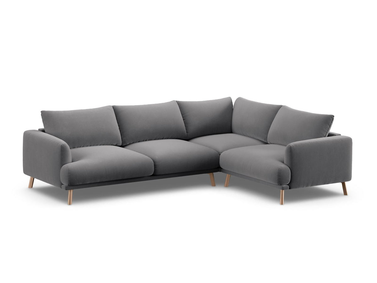 4-Sitzer Ecksofa rechts Naomi in Grey-Salvador präsentiert im Onlineshop von KAQTU Design AG. Ecksofa rechts ist von Micadoni