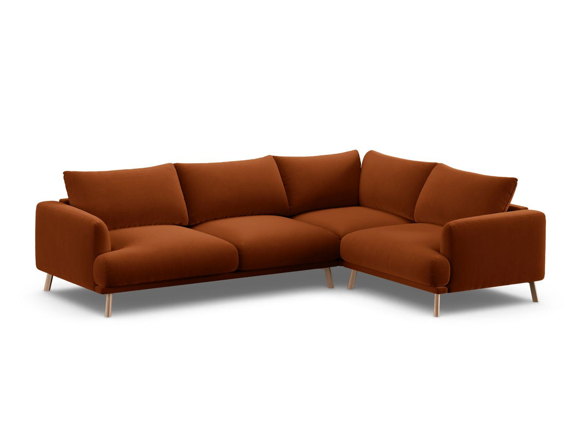 4-Sitzer Ecksofa rechts Naomi in Terracotta-Salvador präsentiert im Onlineshop von KAQTU Design AG. Ecksofa rechts ist von Micadoni