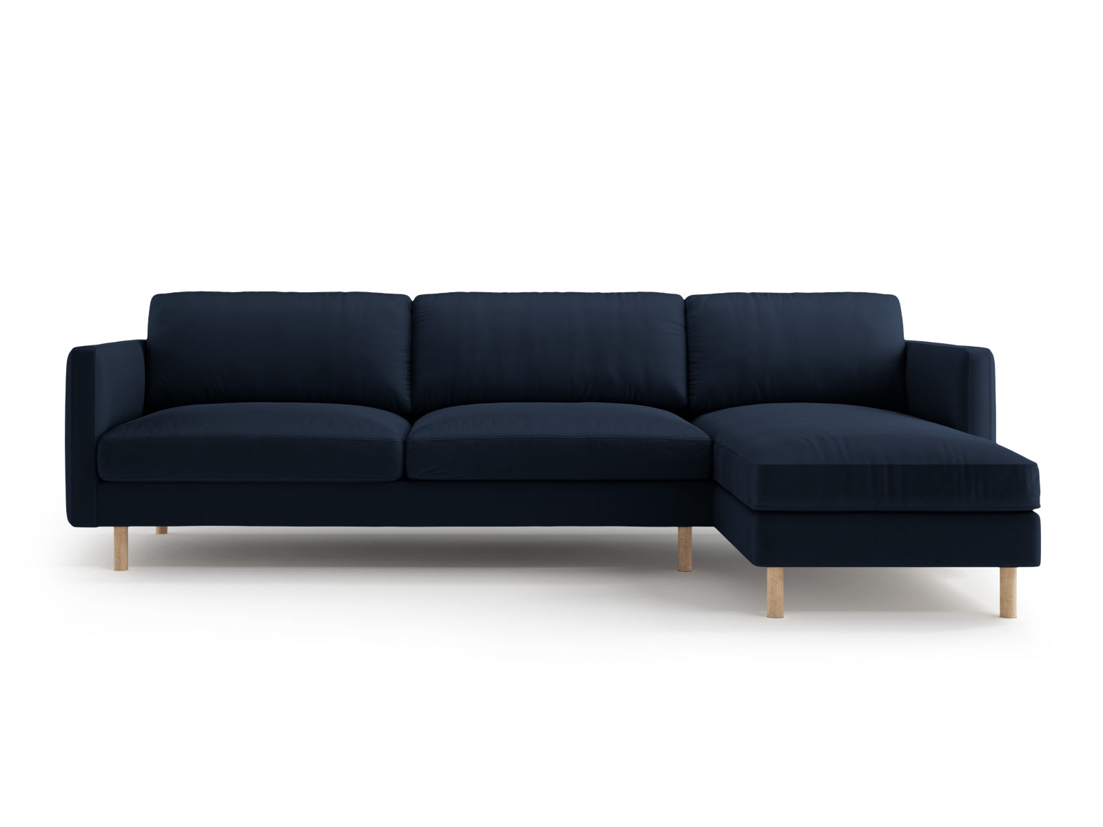 Entdecken Sie das Eden Velour Ecksofa rechts 4 Sitzer von Micadoni: Hochwertiges Velours, modernes Design und optimaler Komfort für Ihr Zuhause.