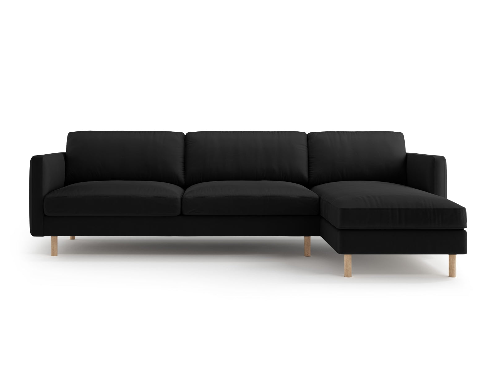 Erleben Sie das Eden Velour Ecksofa rechts 4 Sitzer von Micadoni: Stilvolles Velours, elegantes Design und erstklassiger Sitzkomfort für Ihr Wohnzimmer.