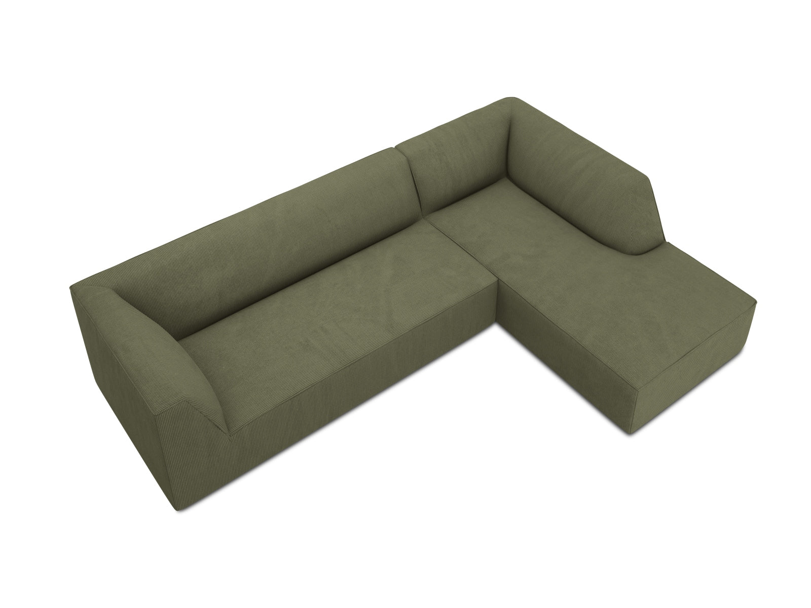Ruby Modulares Ecksofa rechts 4 Sitzer in Green präsentiert im Onlineshop von KAQTU Design AG. Ecksofa rechts ist von Micadoni