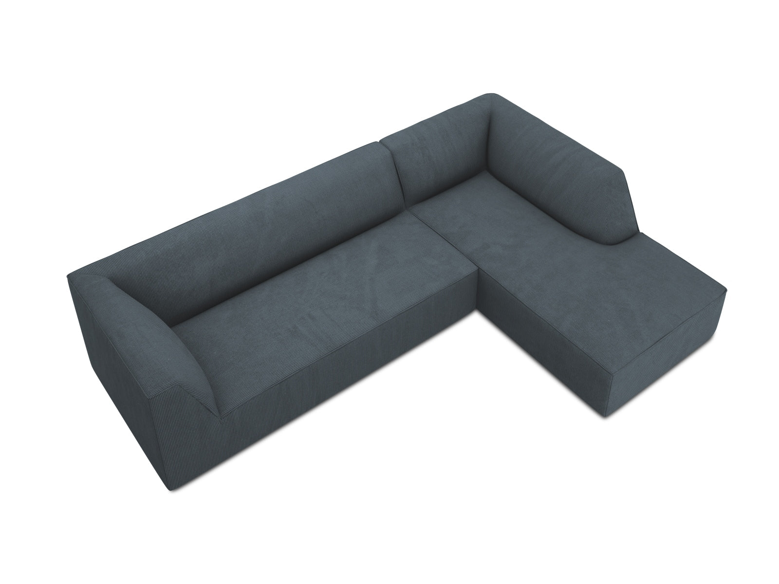 Ruby Modulares Ecksofa rechts 4 Sitzer in Blue präsentiert im Onlineshop von KAQTU Design AG. Ecksofa rechts ist von Micadoni