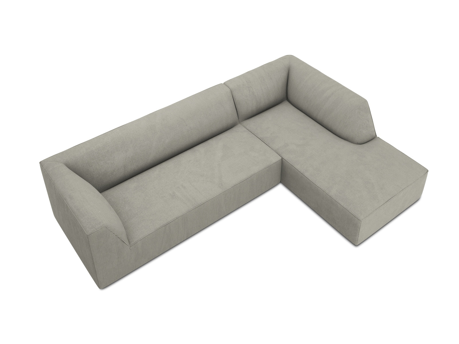 Ruby Modulares Ecksofa rechts 4 Sitzer in Light Grey präsentiert im Onlineshop von KAQTU Design AG. Ecksofa rechts ist von Micadoni