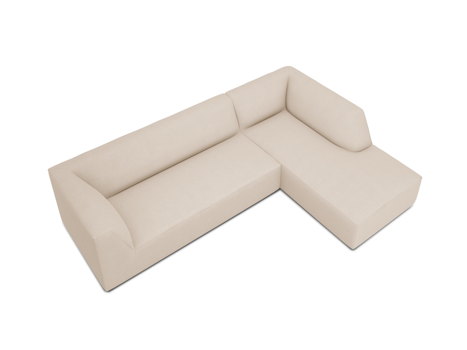 Ruby Modulares Ecksofa rechts 4 Sitzer in Beige präsentiert im Onlineshop von KAQTU Design AG. Ecksofa rechts ist von Micadoni
