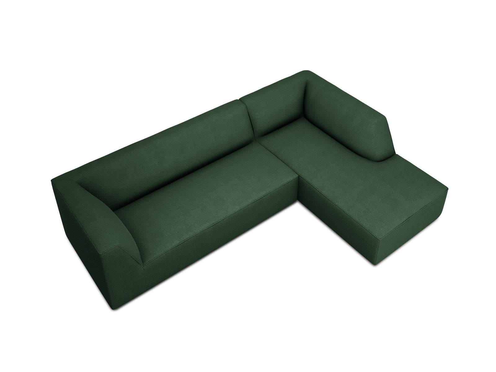Ruby Modulares Ecksofa rechts 4 Sitzer in Green präsentiert im Onlineshop von KAQTU Design AG. Ecksofa rechts ist von Micadoni