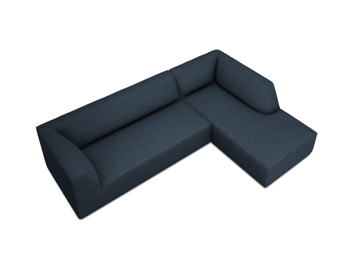 Ruby Modulares Ecksofa rechts 4 Sitzer in Navy Blue-Ottawa präsentiert im Onlineshop von KAQTU Design AG. L-Sofa rechts ist von Micadoni