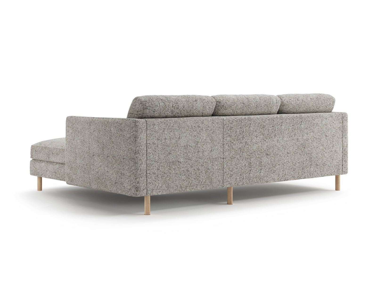 Entdecken Sie das Eden Ecksofa rechts von Micadoni: Elegantes Velours, zeitgemässes Design und hervorragender Sitzkomfort für Ihr Wohnzimmer.