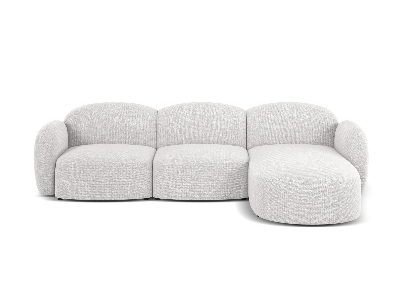 4-Sitzer Ecksofa rechts Blair in Silver-Eden präsentiert im Onlineshop von KAQTU Design AG. Ecksofa rechts ist von Micadoni
