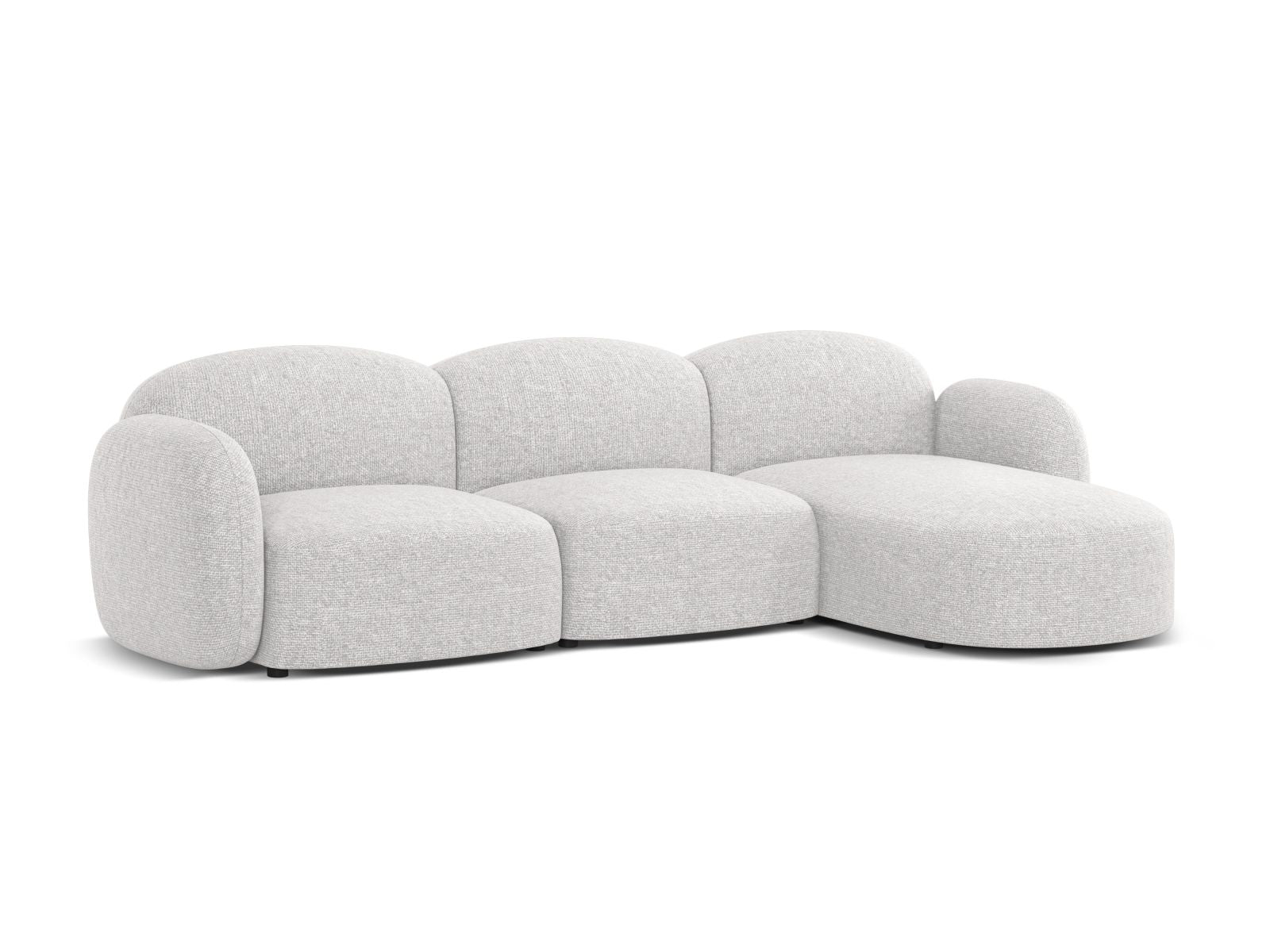 Elegantes 4-Sitzer Ecksofa rechts Blair in stilvollem Design, ideal für moderne Wohnräume, von Micadoni.