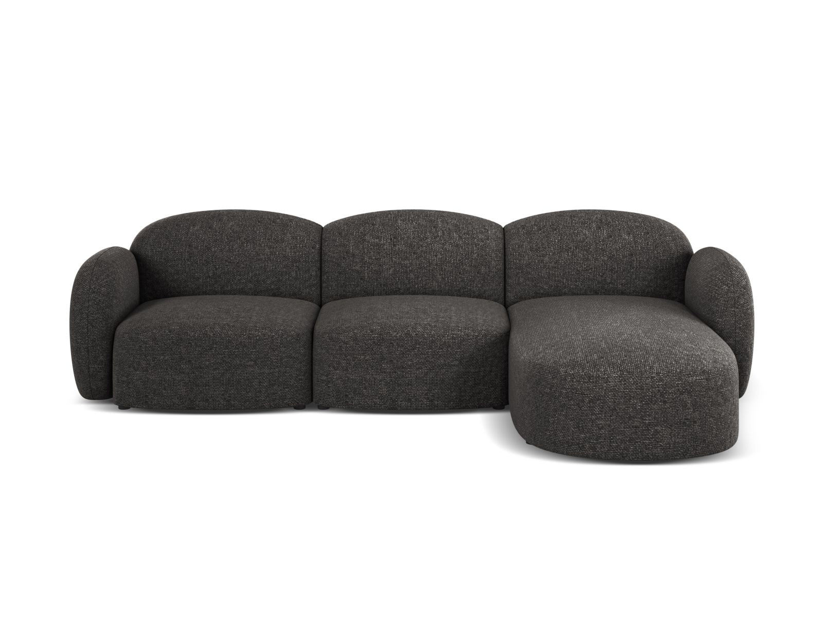 4-Sitzer Ecksofa rechts Blair in Anthracite-Eden präsentiert im Onlineshop von KAQTU Design AG. Ecksofa rechts ist von Micadoni