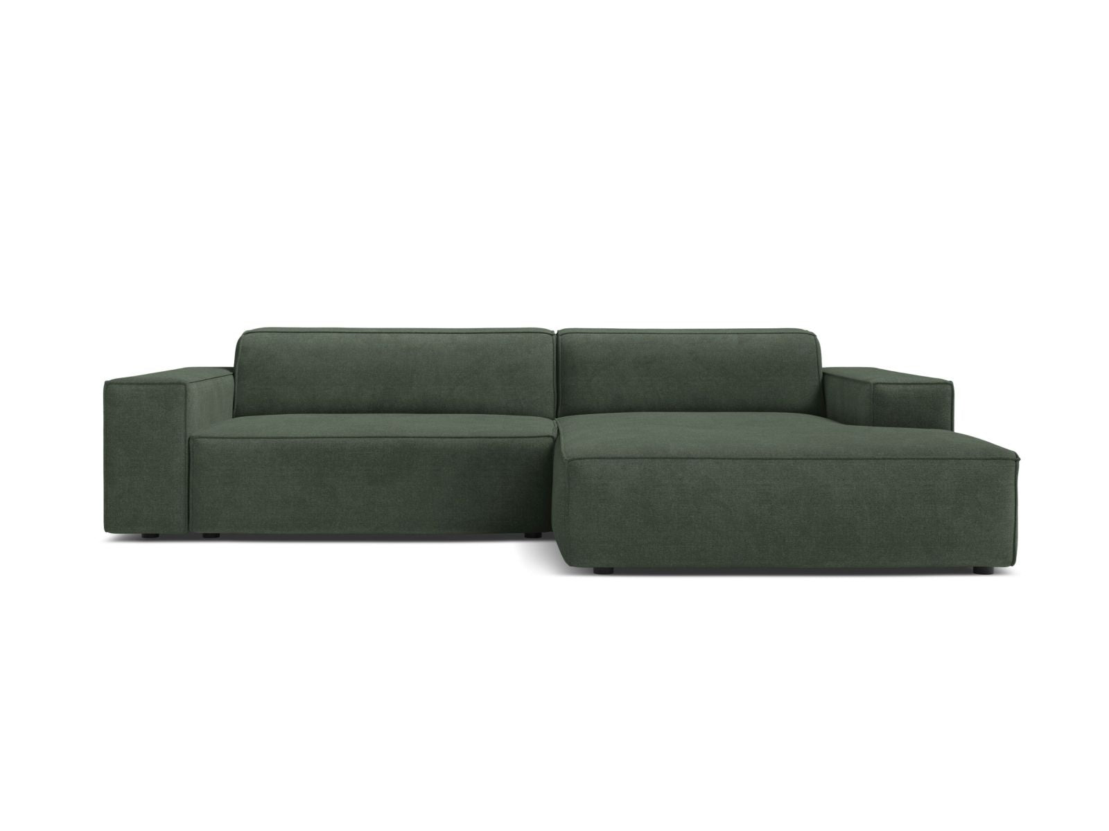 3-Sitzer Ecksofa rechts Jodie in Moss Green-Liberty präsentiert im Onlineshop von KAQTU Design AG. Ecksofa rechts ist von Micadoni