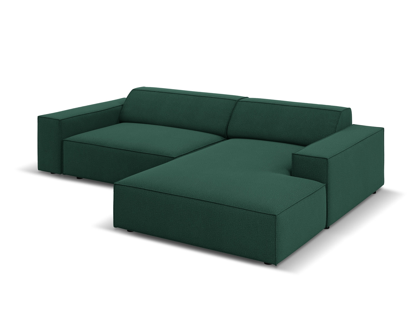 Modulares Ecksofa Jodie in stilvollem Grün, 3-Sitzer mit elegantem Design, perfekt für moderne Wohnräume von Micadoni.