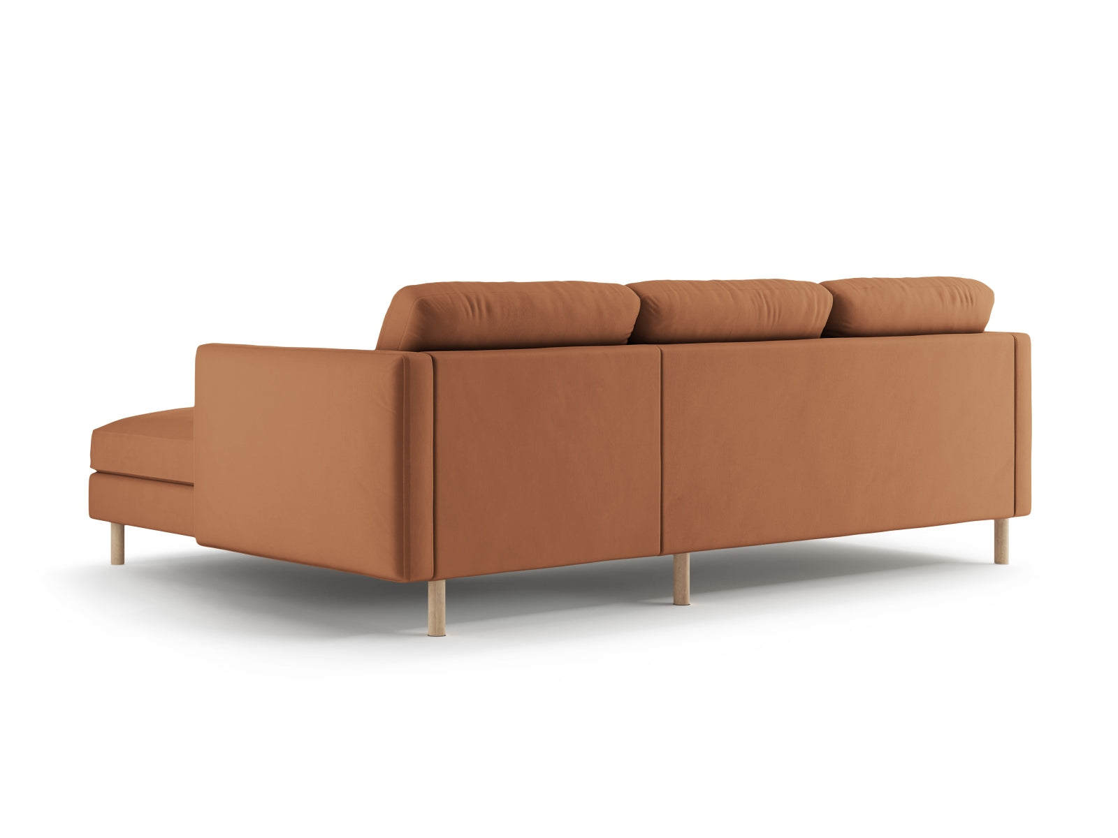 Erleben Sie das Eden Velour Ecksofa rechts von Micadoni: Stilvolles Design, luxuriöses Velours und hervorragender Komfort für Ihr Zuhause.