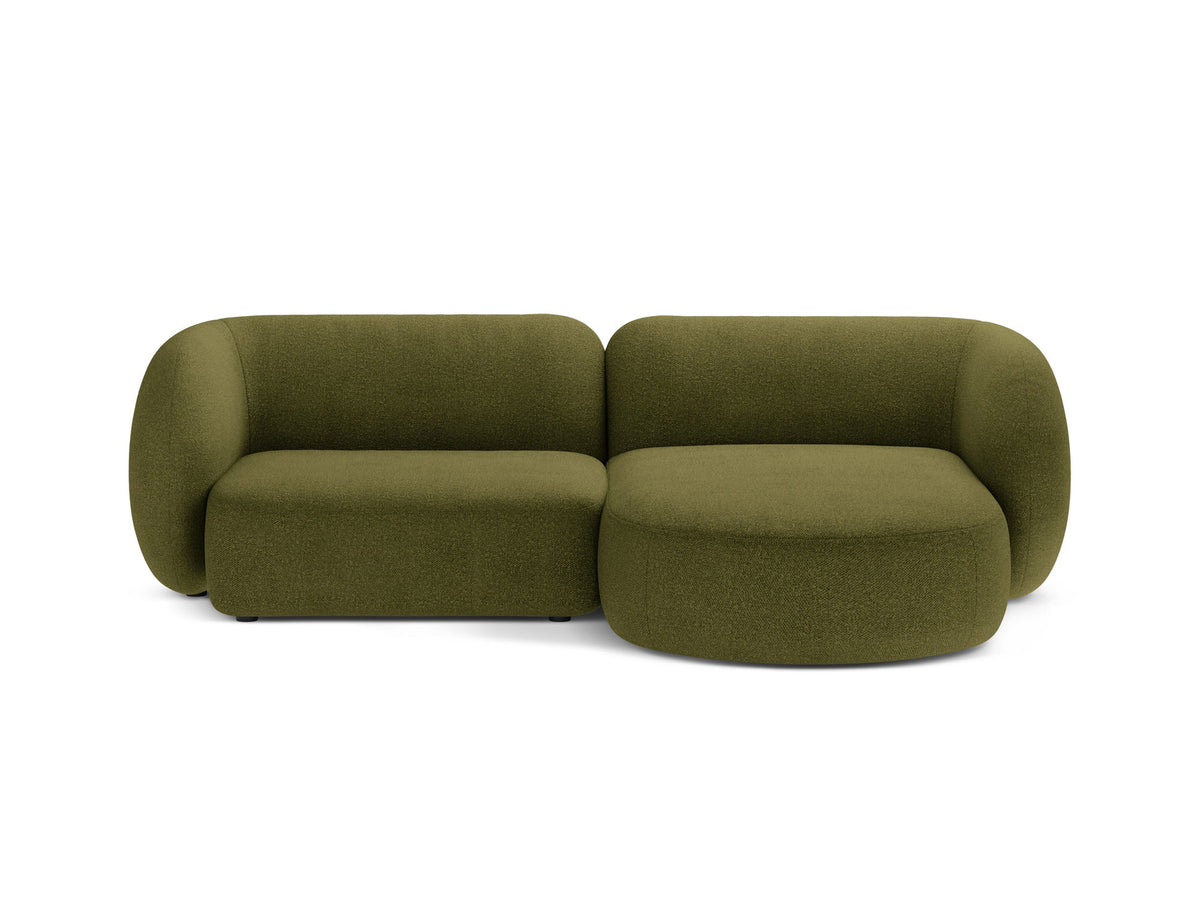 2-Sitzer Modular Rechter Ecksofa Kate in Dark Olive Green-Baloo präsentiert im Onlineshop von KAQTU Design AG. Ecksofa rechts ist von Micadoni
