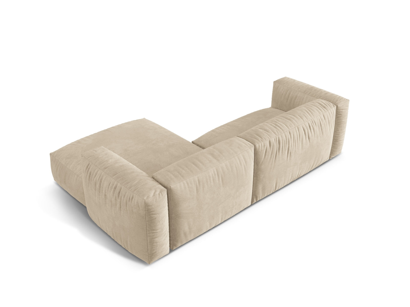 Martina Modulares Ecksofa rechts 2 Sitzer in Light Beige präsentiert im Onlineshop von KAQTU Design AG. Ecksofa rechts ist von Micadoni