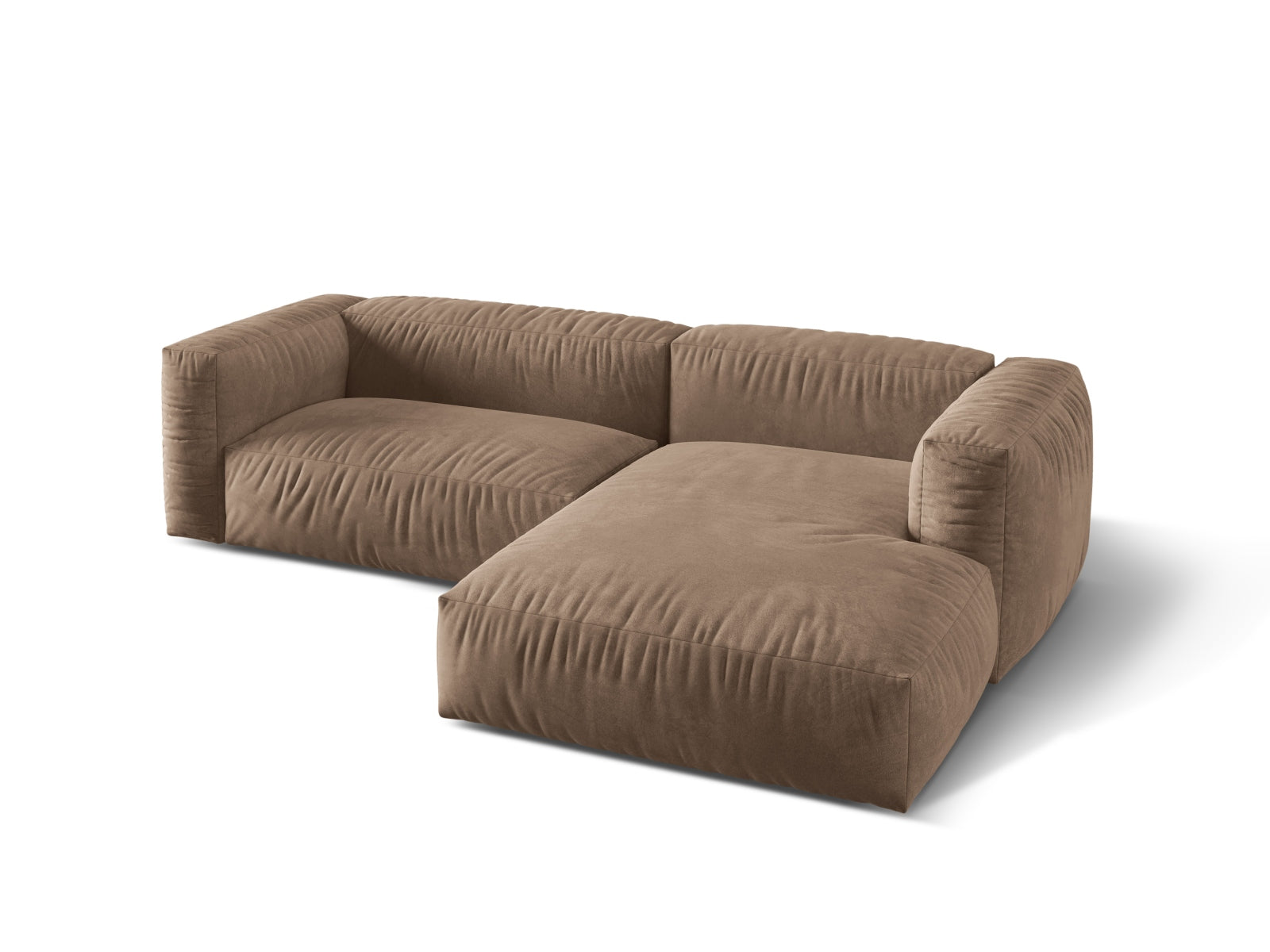Martina Modulares Ecksofa rechts 2 Sitzer in Dark Beige präsentiert im Onlineshop von KAQTU Design AG. Ecksofa rechts ist von Micadoni