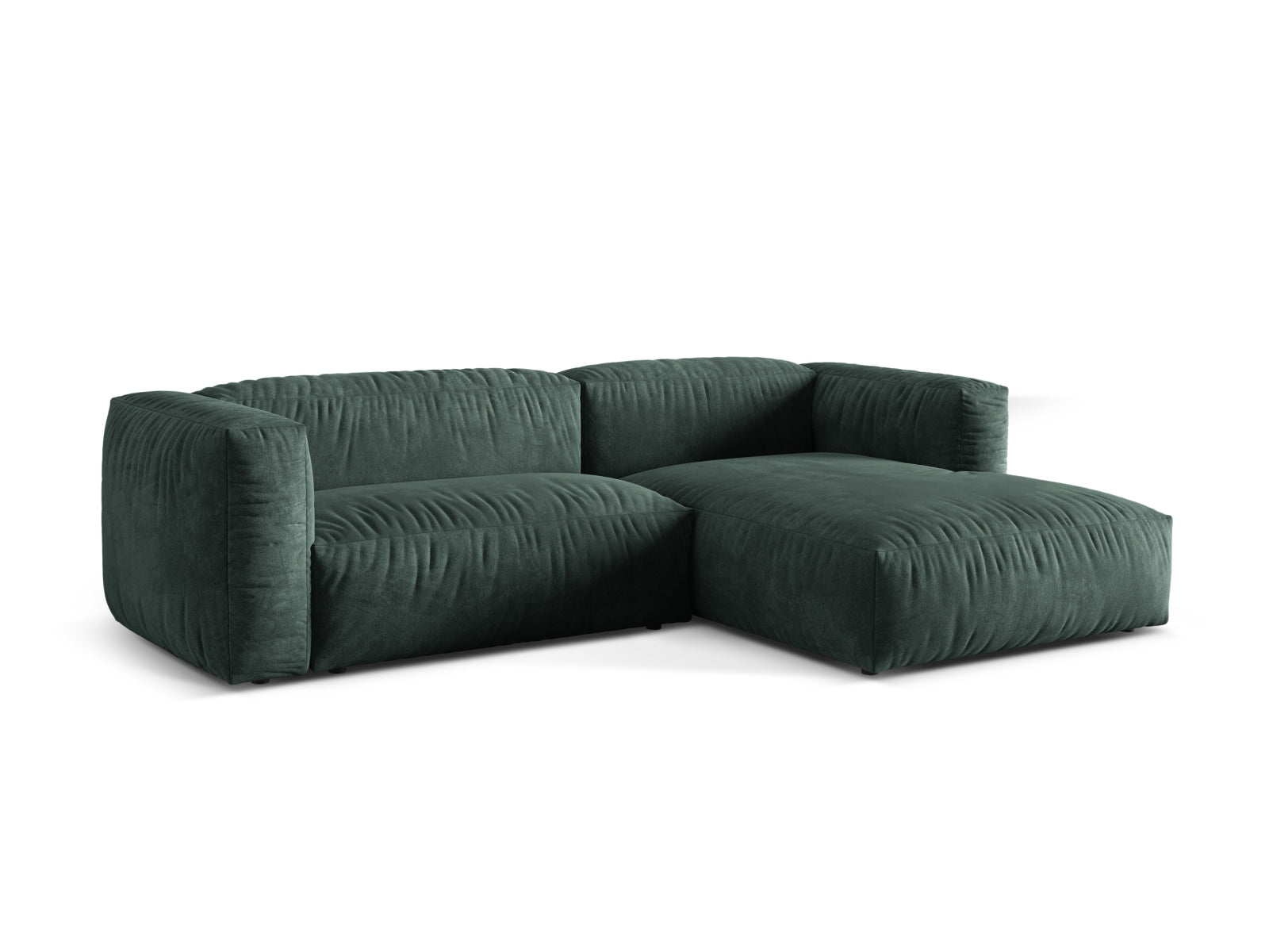 Martina Modulares Ecksofa rechts 2 Sitzer in Petrol präsentiert im Onlineshop von KAQTU Design AG. Ecksofa rechts ist von Micadoni