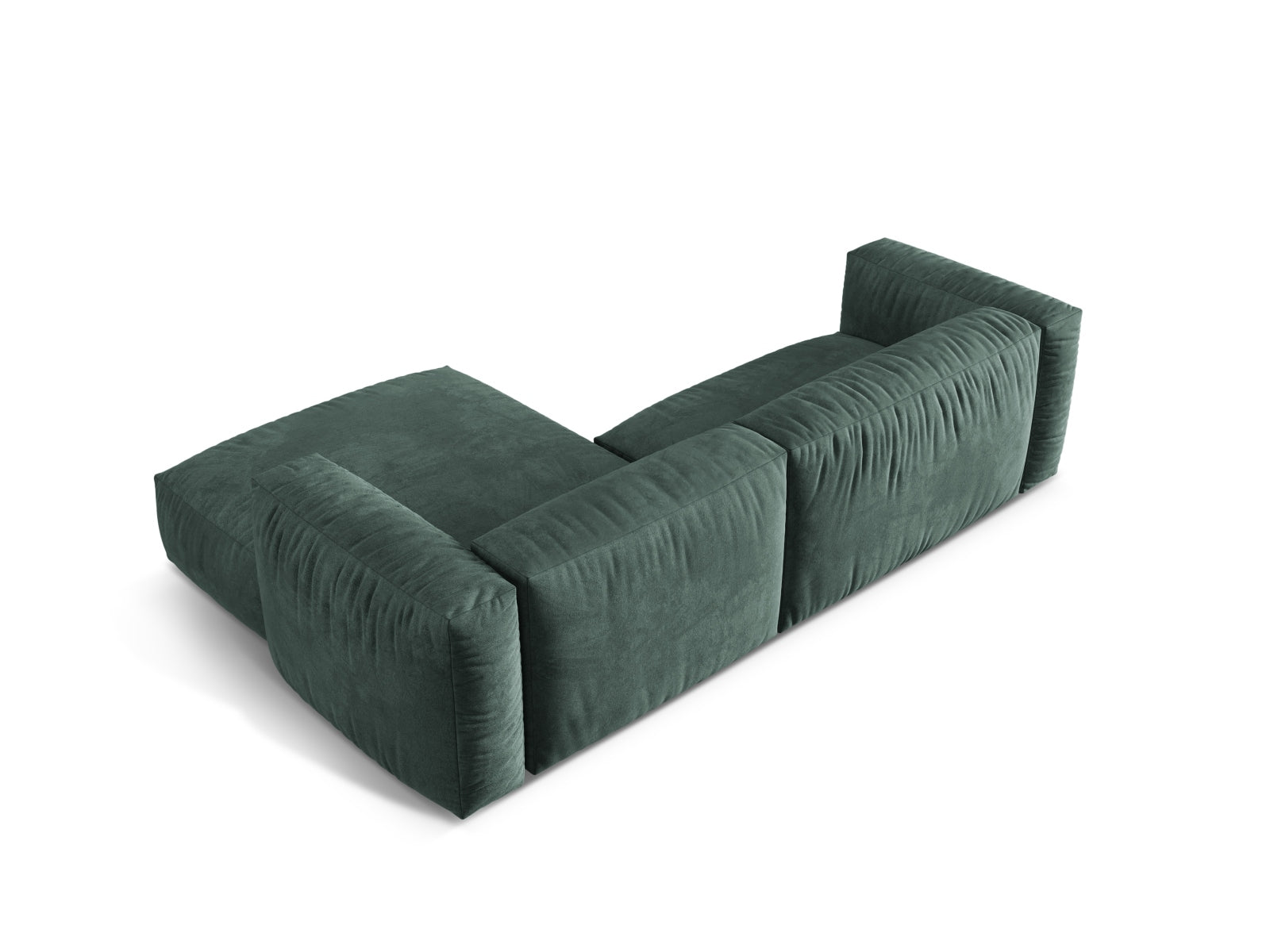 Martina Modulares Ecksofa rechts 2 Sitzer in Petrol präsentiert im Onlineshop von KAQTU Design AG. Ecksofa rechts ist von Micadoni