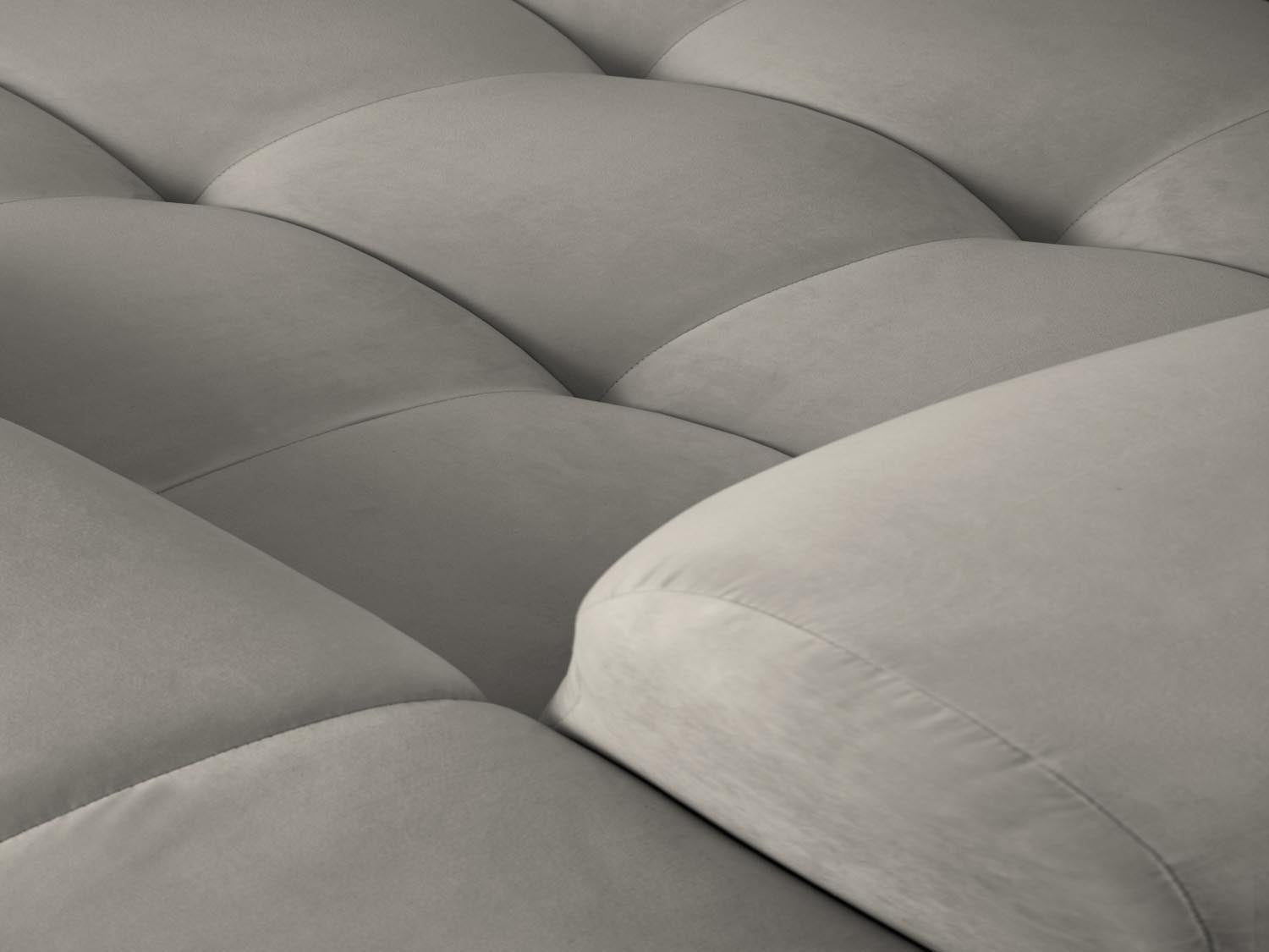 Kendal Velour Ecksofa rechts 4 Sitzer in Dark Grey präsentiert im Onlineshop von KAQTU Design AG. Ecksofa rechts ist von Micadoni