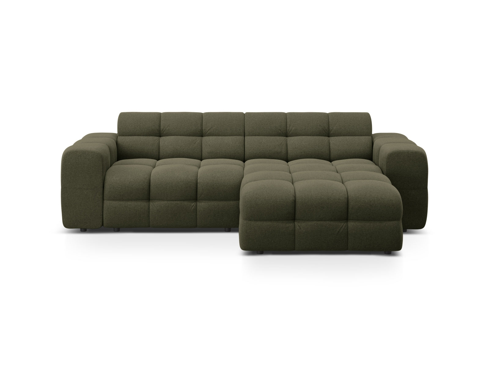 Kendal Ecksofa rechts 4 Sitzer in Amazon Green-Ottawa präsentiert im Onlineshop von KAQTU Design AG. L-Sofa rechts ist von Micadoni