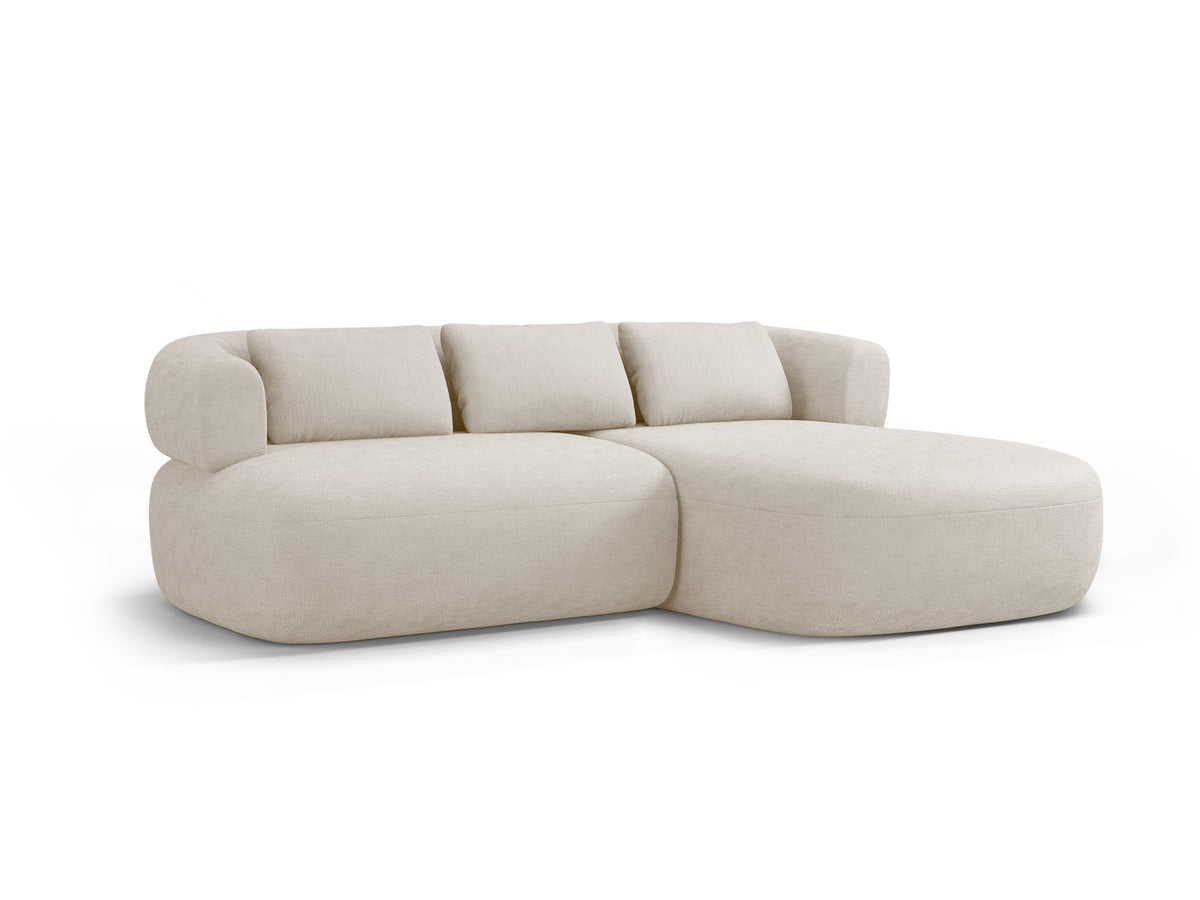 Jenny Ecksofa rechts 5 Sitzer in Light Beige-Perfect Harmony präsentiert im Onlineshop von KAQTU Design AG. L-Sofa rechts ist von Micadoni